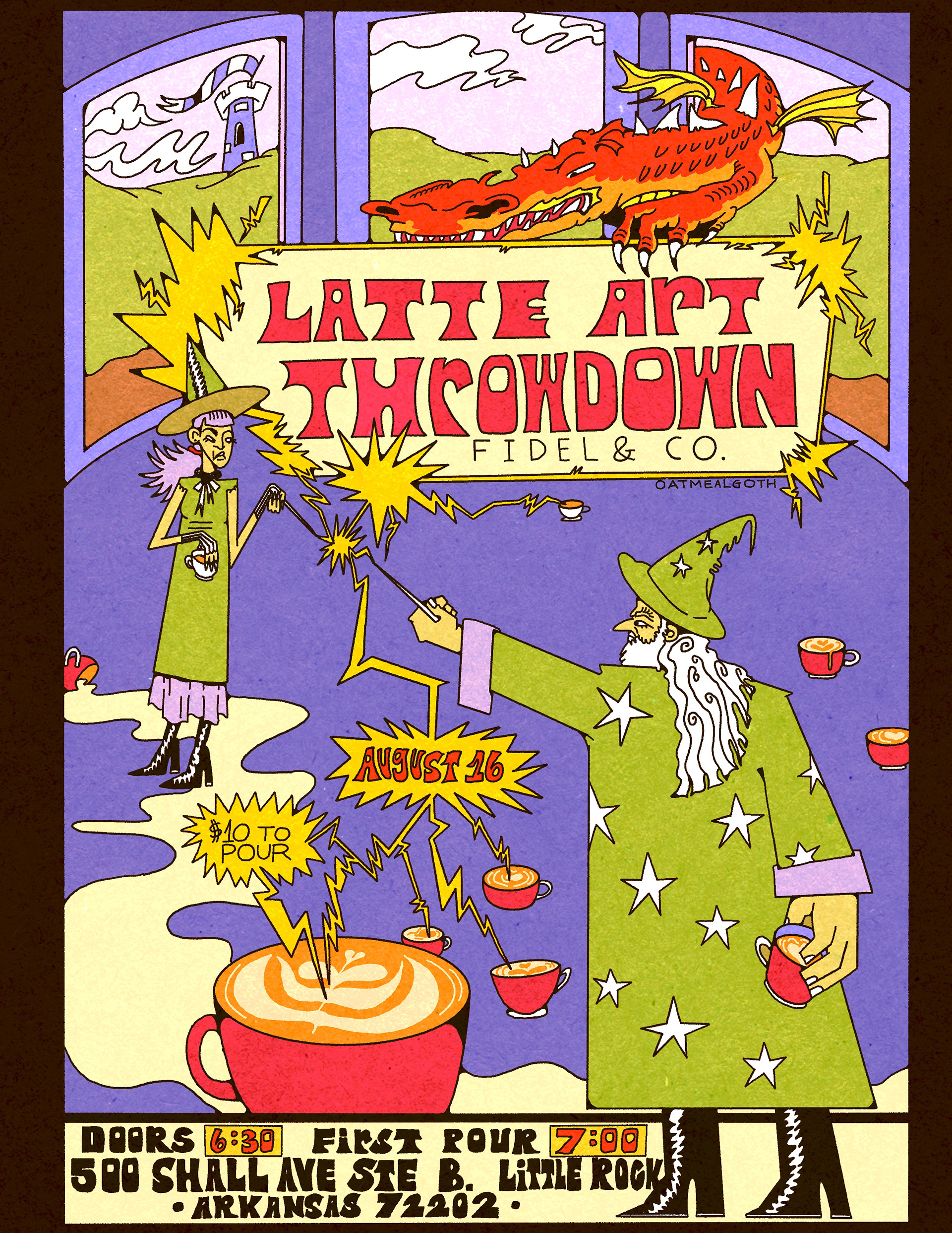 Fidel & Co. Latte Art Throwdown Event Flyer