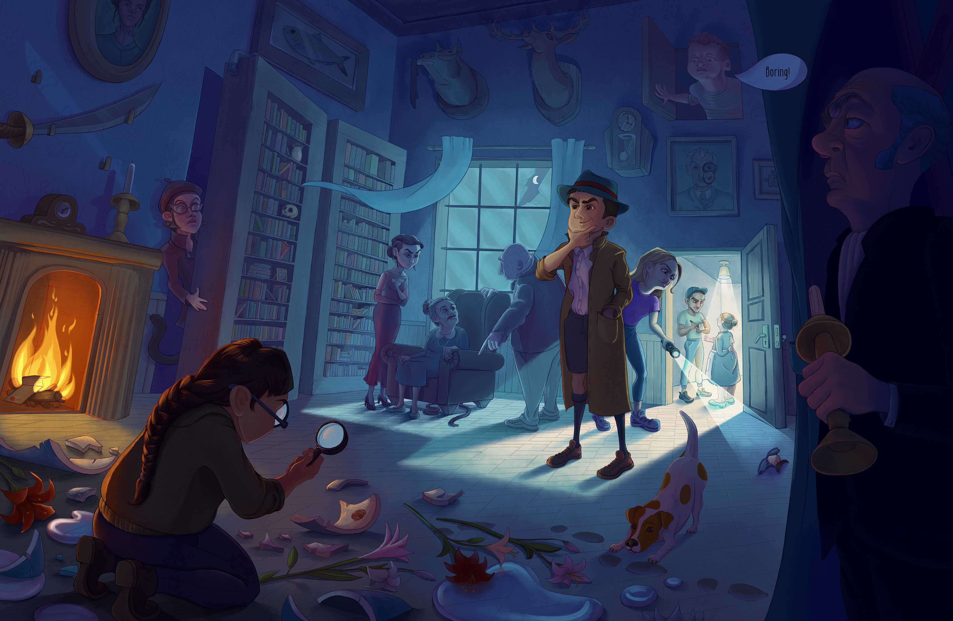 "This book is boring" - Detective story