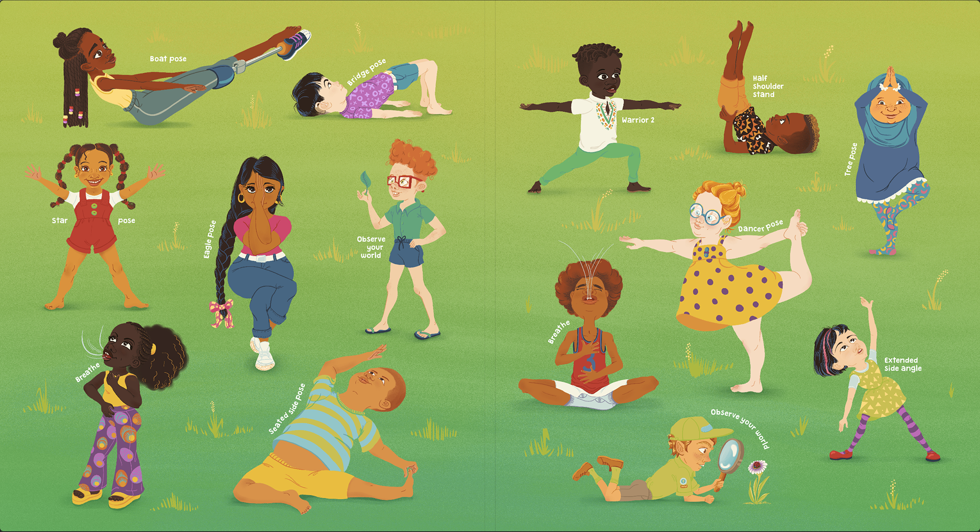 Endpaper - Children doing yoga poses