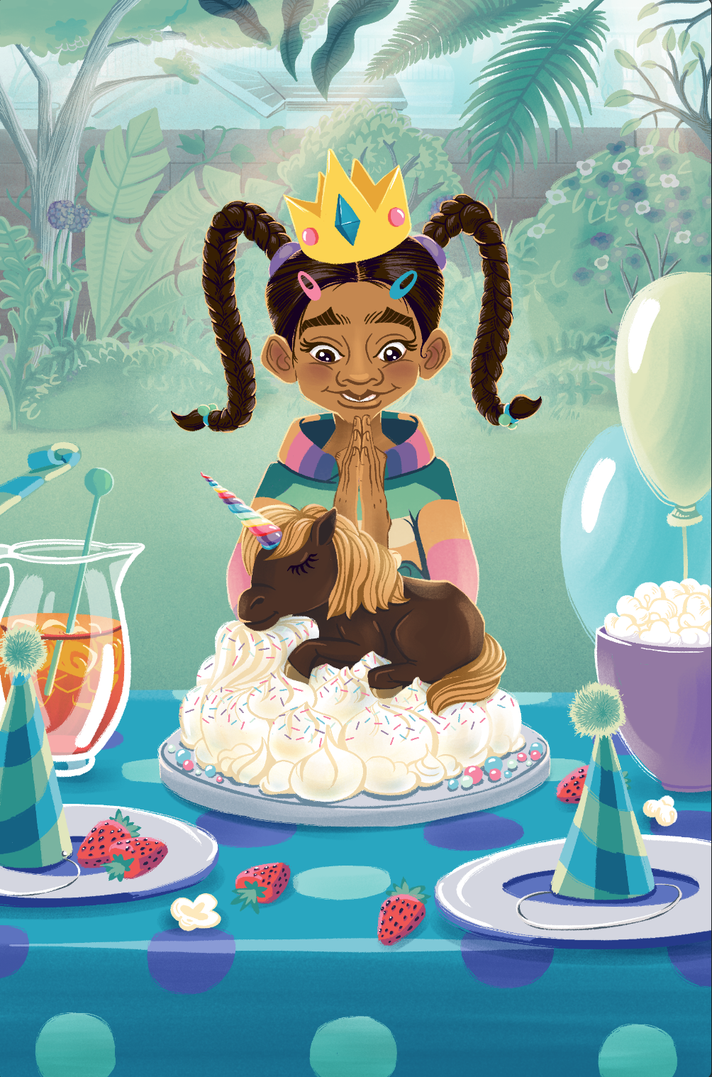 Keisha gets a unicorn birthday cake
