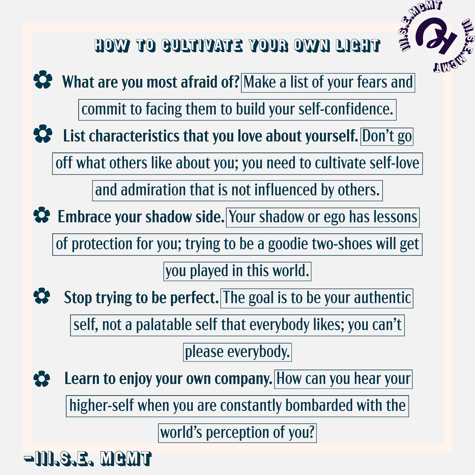 How to cultivate your inner light.
