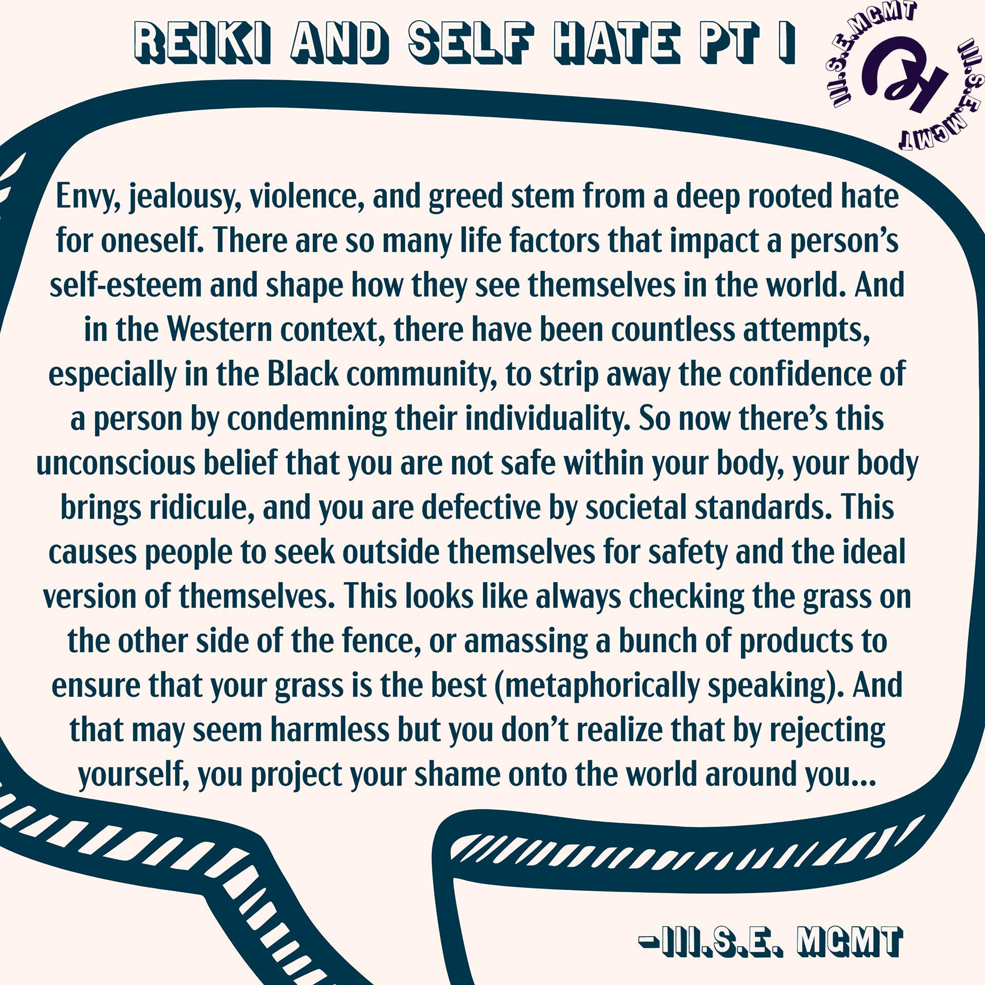 Reiki and Self hate part one.