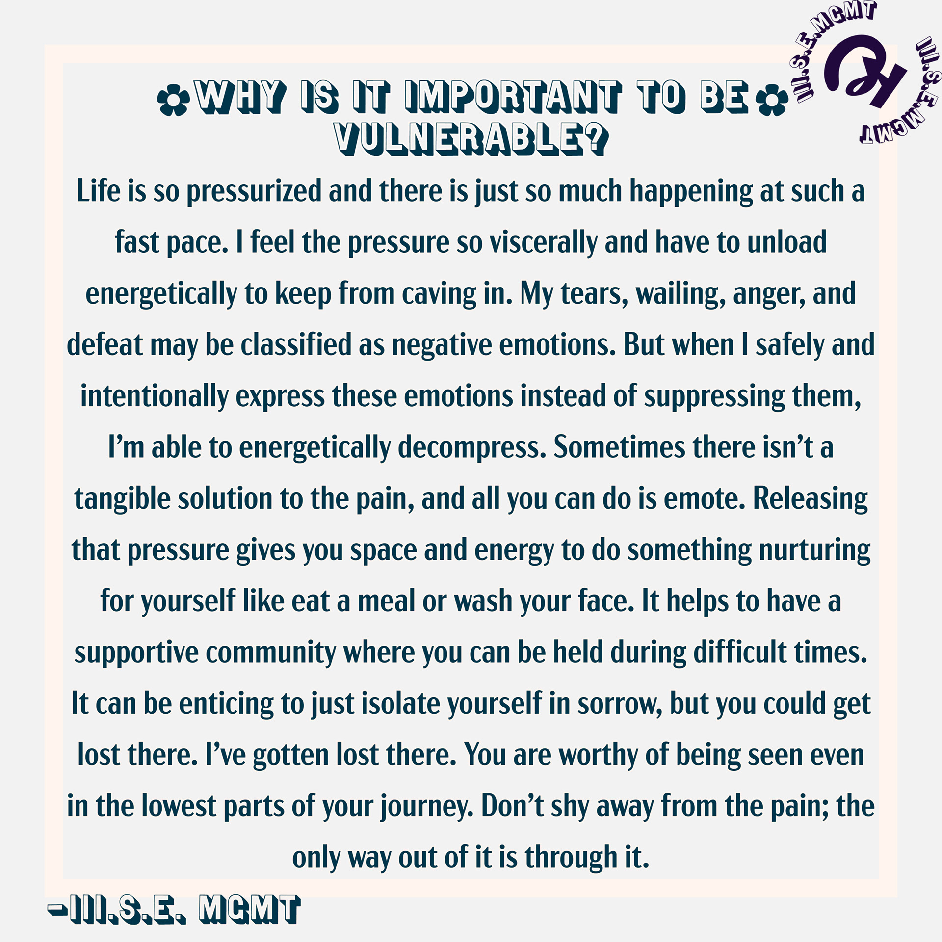 Why is it important to be vulnerable?