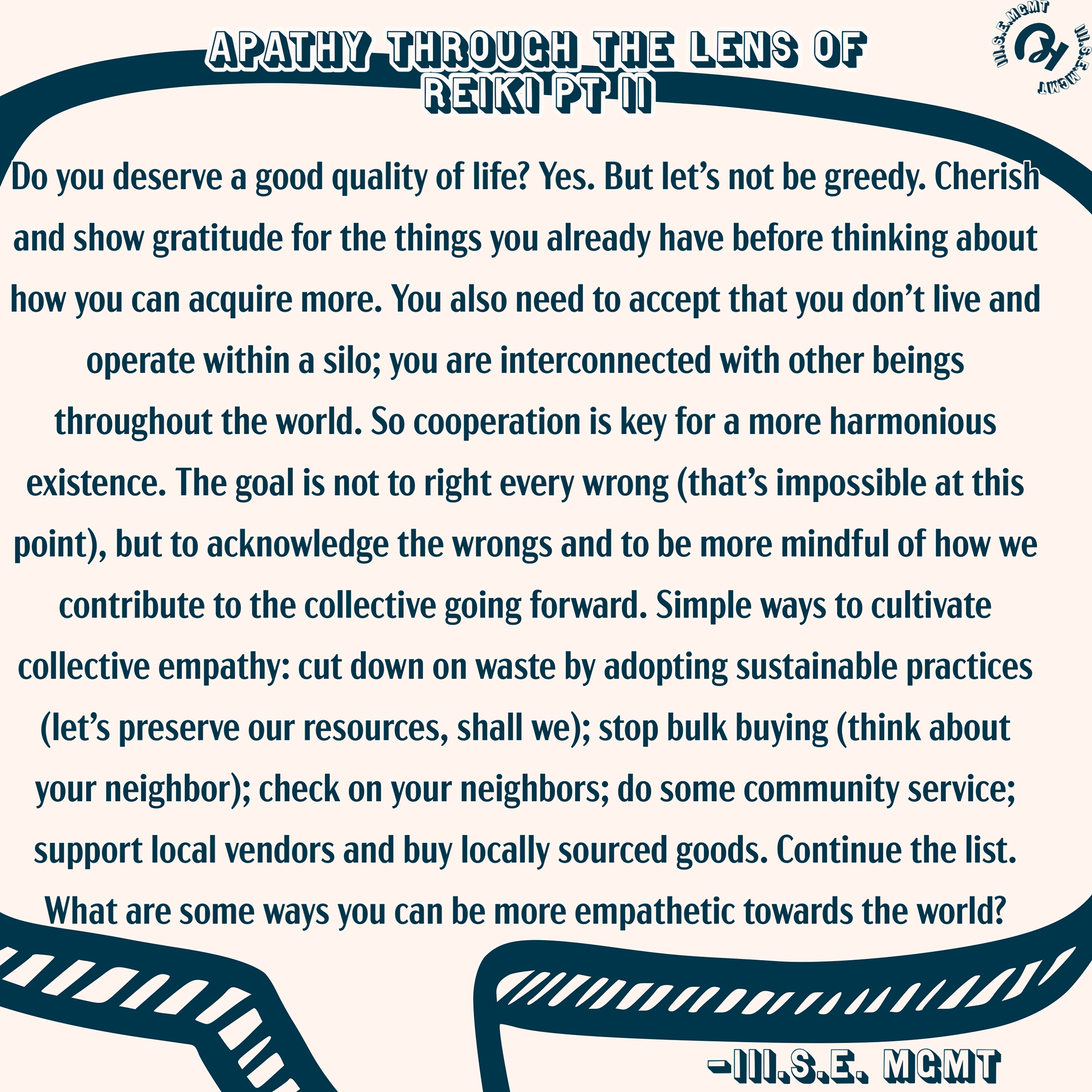 Apathy in the World pt. 2