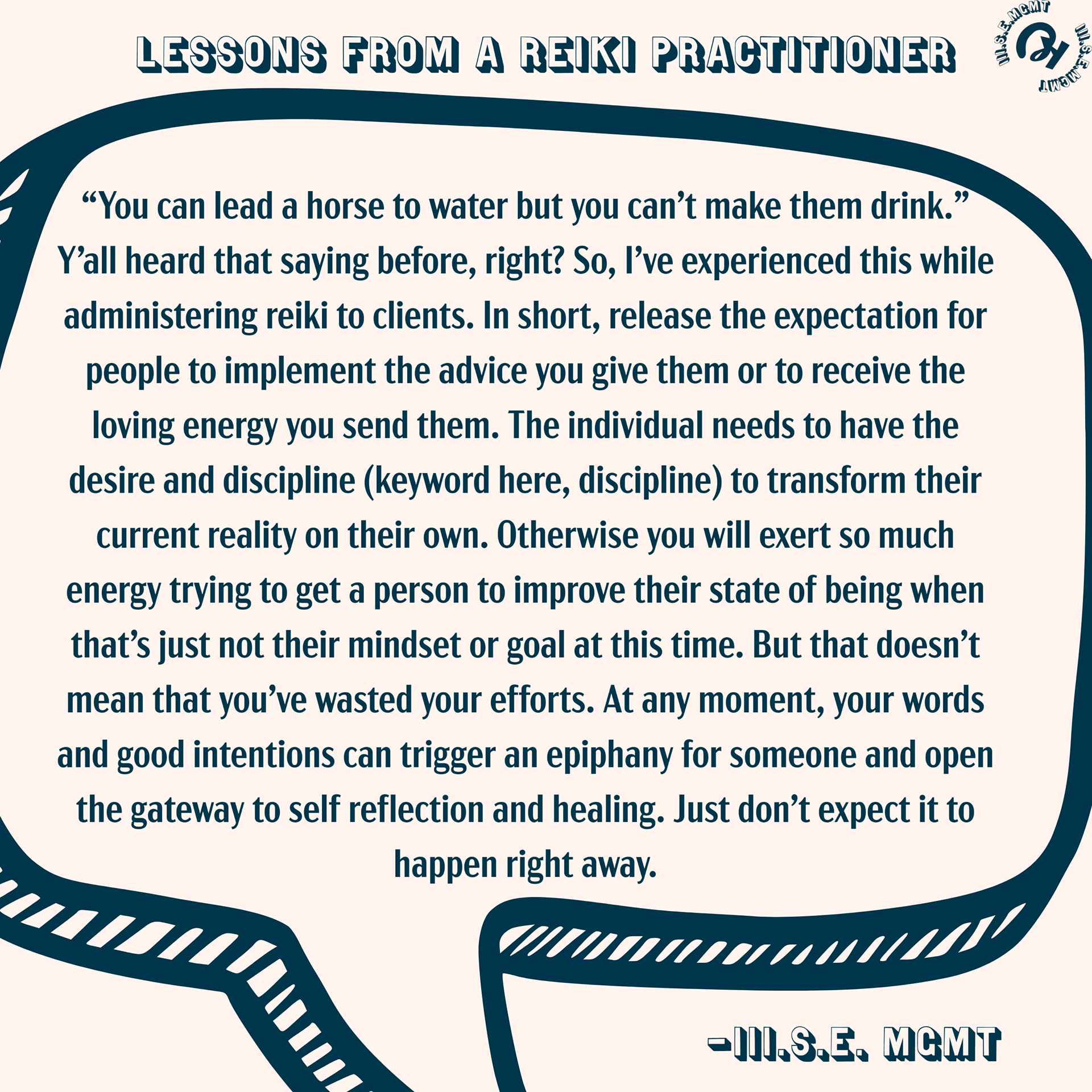 Lessons from a Reiki Practitioner: Sharing life lessons I have learned while being a reiki practitioner.