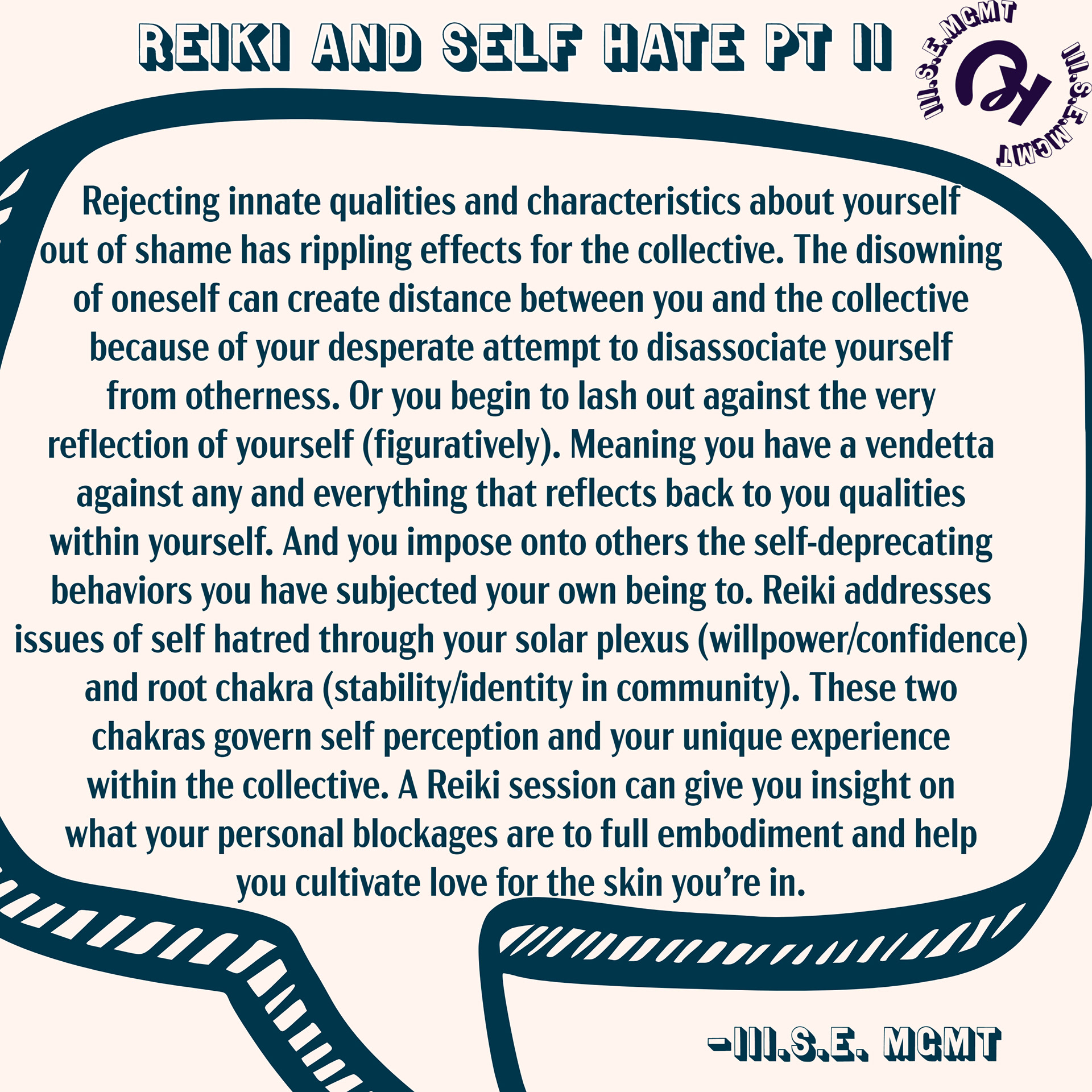 Reiki and self hate part two
