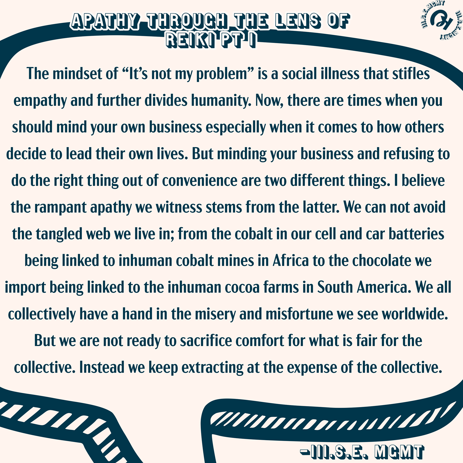 Apathy in the World pt. 1