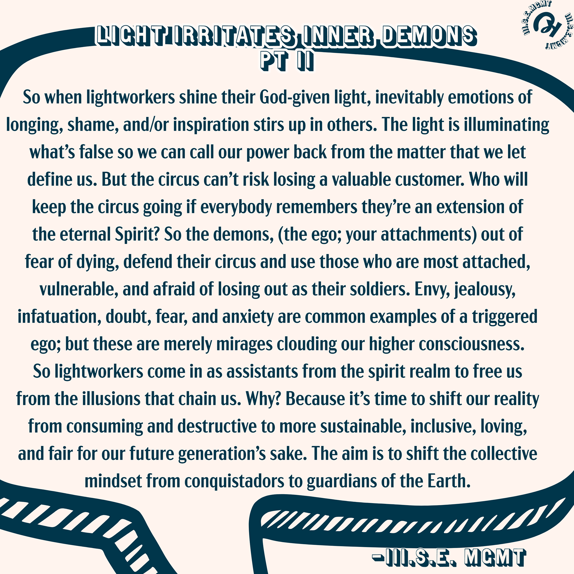 Light Irritates Inner Demons part two: #sustainable  #spiritualwisdom #wisdom #ego #shine #selfdiscovery #personaldevelopment ✨✨✨