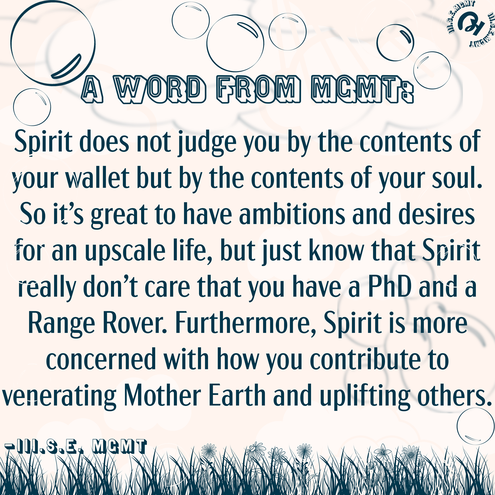 A Word from MGMT: #experience #love #people #peace #joy #divine #virtues #impressions #transition #ascension #livedexperience #wellness #wellbeing