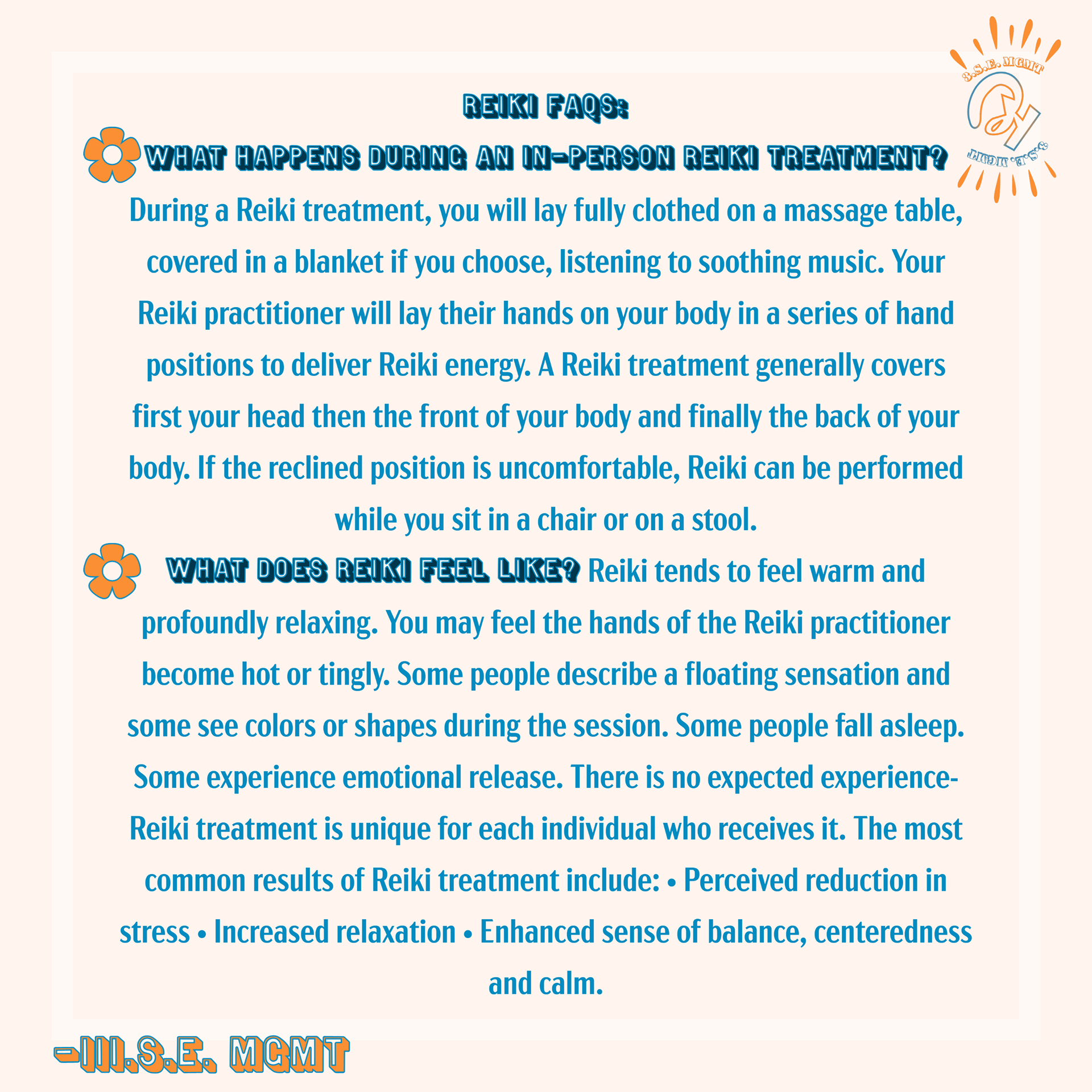 Reiki FAQs: what does reiki feel like and what to expect during an in-person session. 