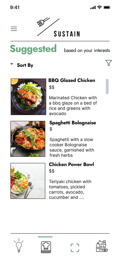 Suggested Recipes