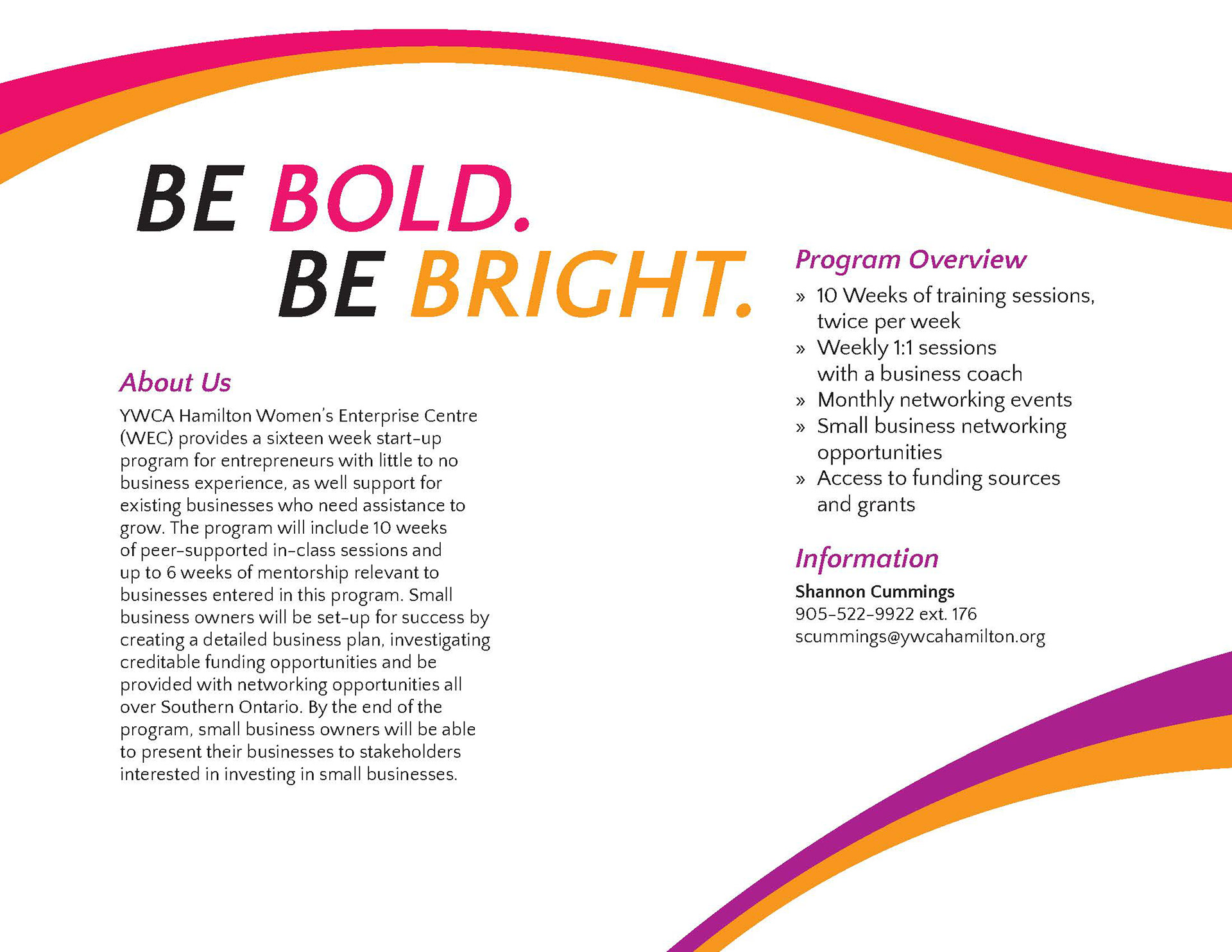 Brochure (inside spread)