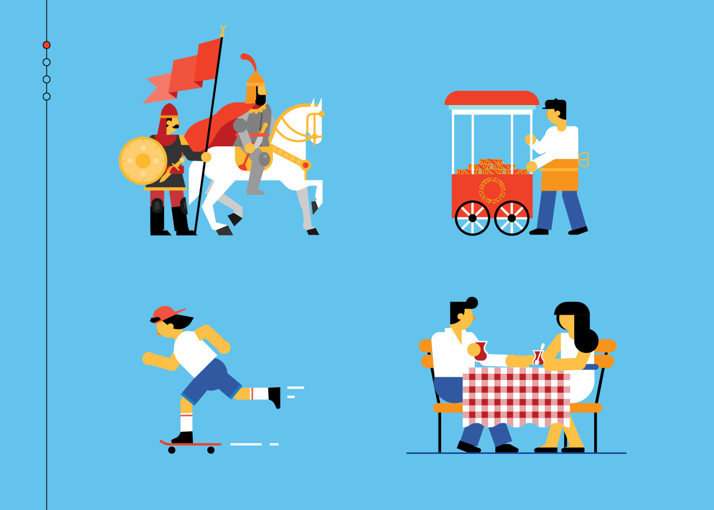 Illustrated tourist map created for Istanbul Metropolitan Municipality.