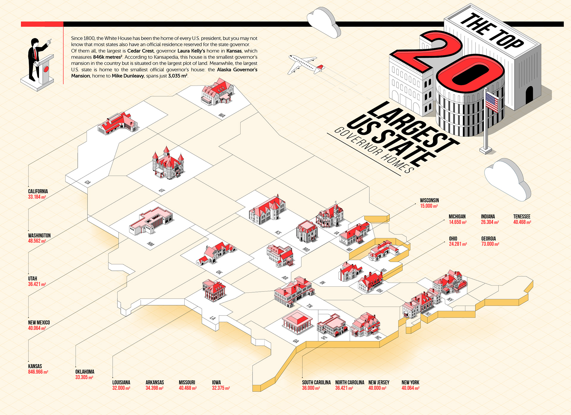 Isometric architectural illustration of The US Governor homes created for NeoMam Studios.