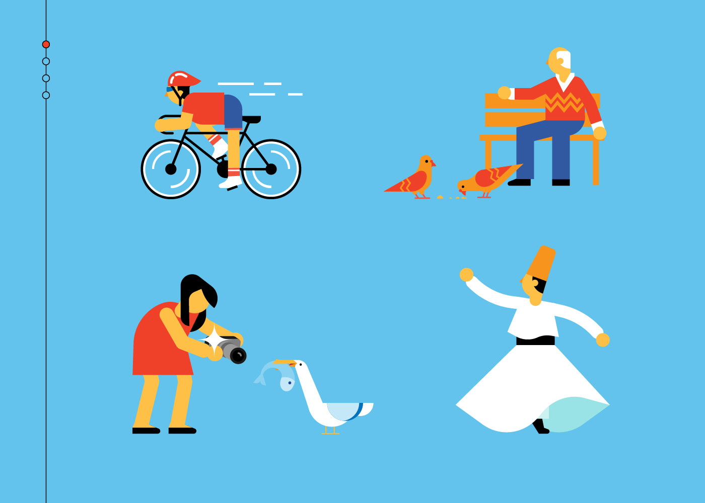 Illustrated tourist map created for Istanbul Metropolitan Municipality.