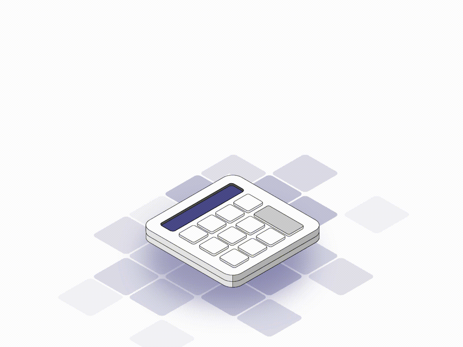 Isometric financial services illustration created for Daswani CPA firm website.