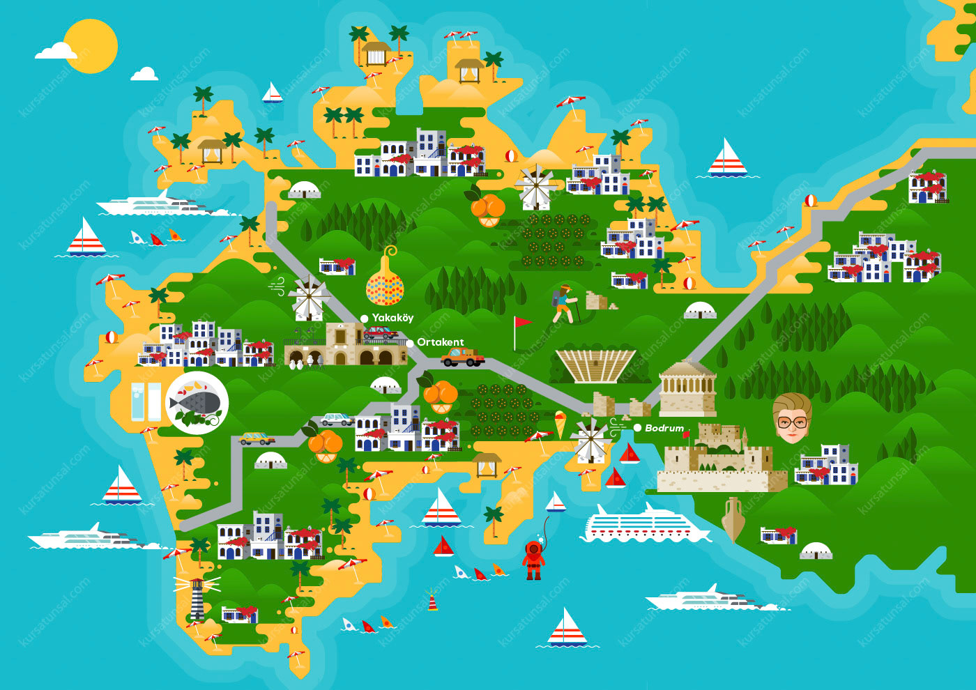 bodrum map