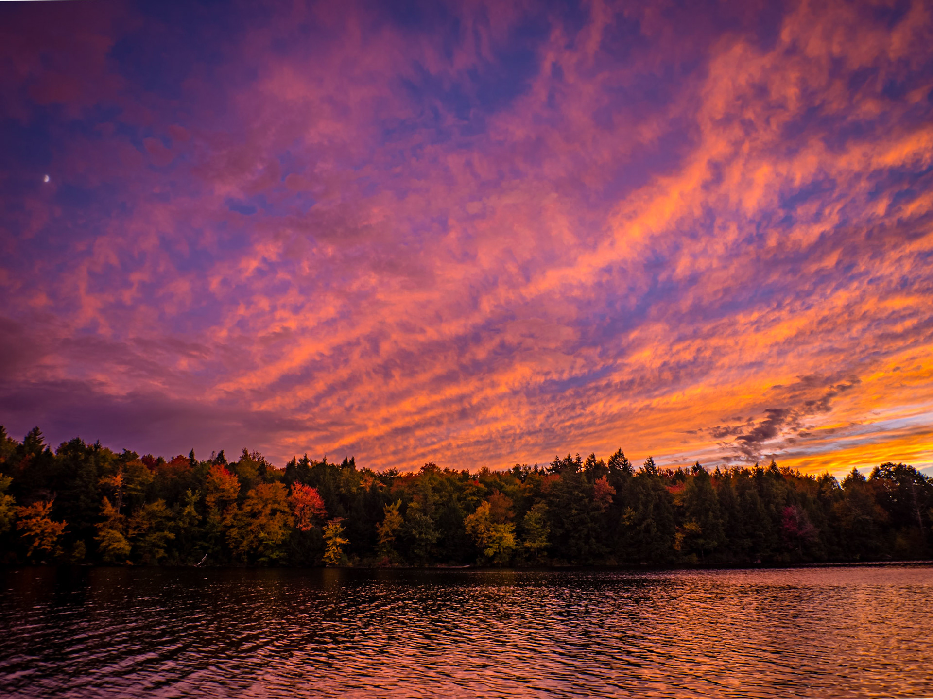 Sunset Highland Lake, Goshen, MA
