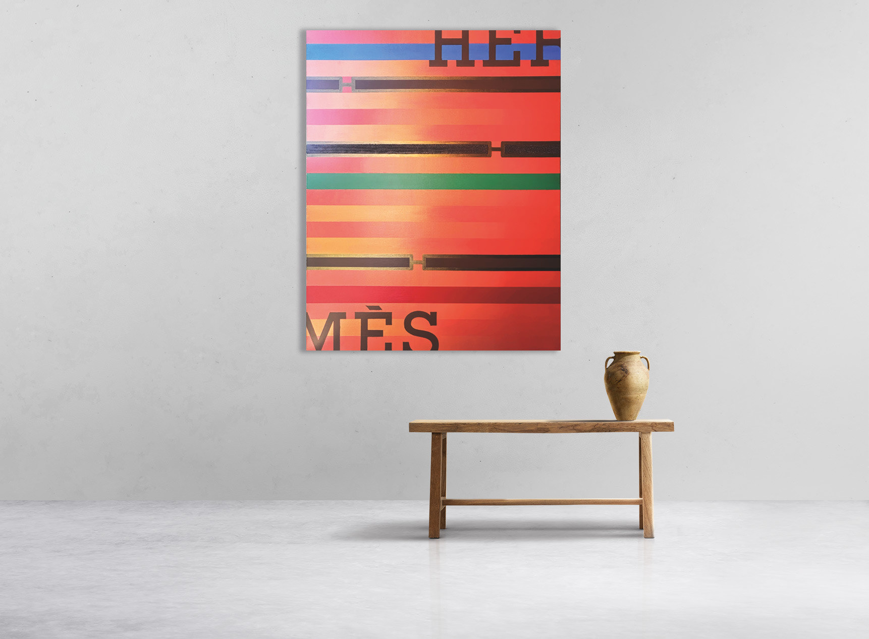 “hermès” canvas 80x100