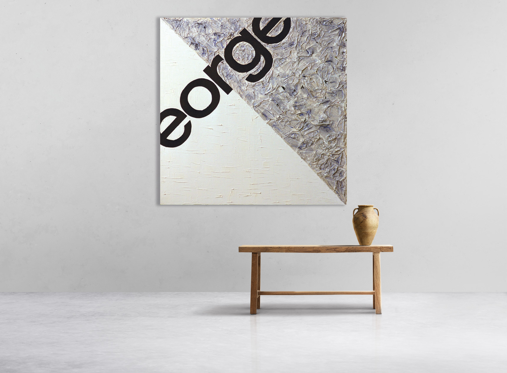 “george magazine” canvas 100x100