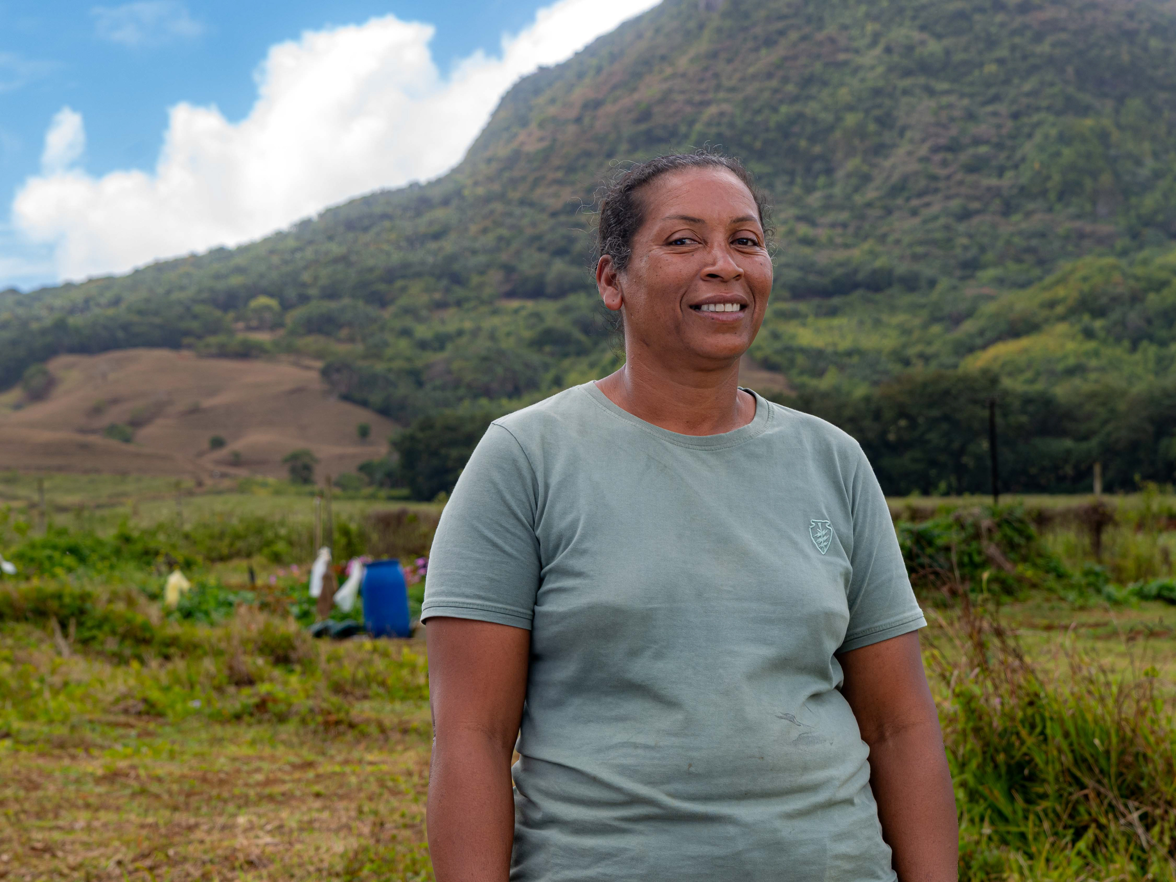 Sandy Monrose, farm officer et agri-preneuse à South East Ladies Agro (SELA)
