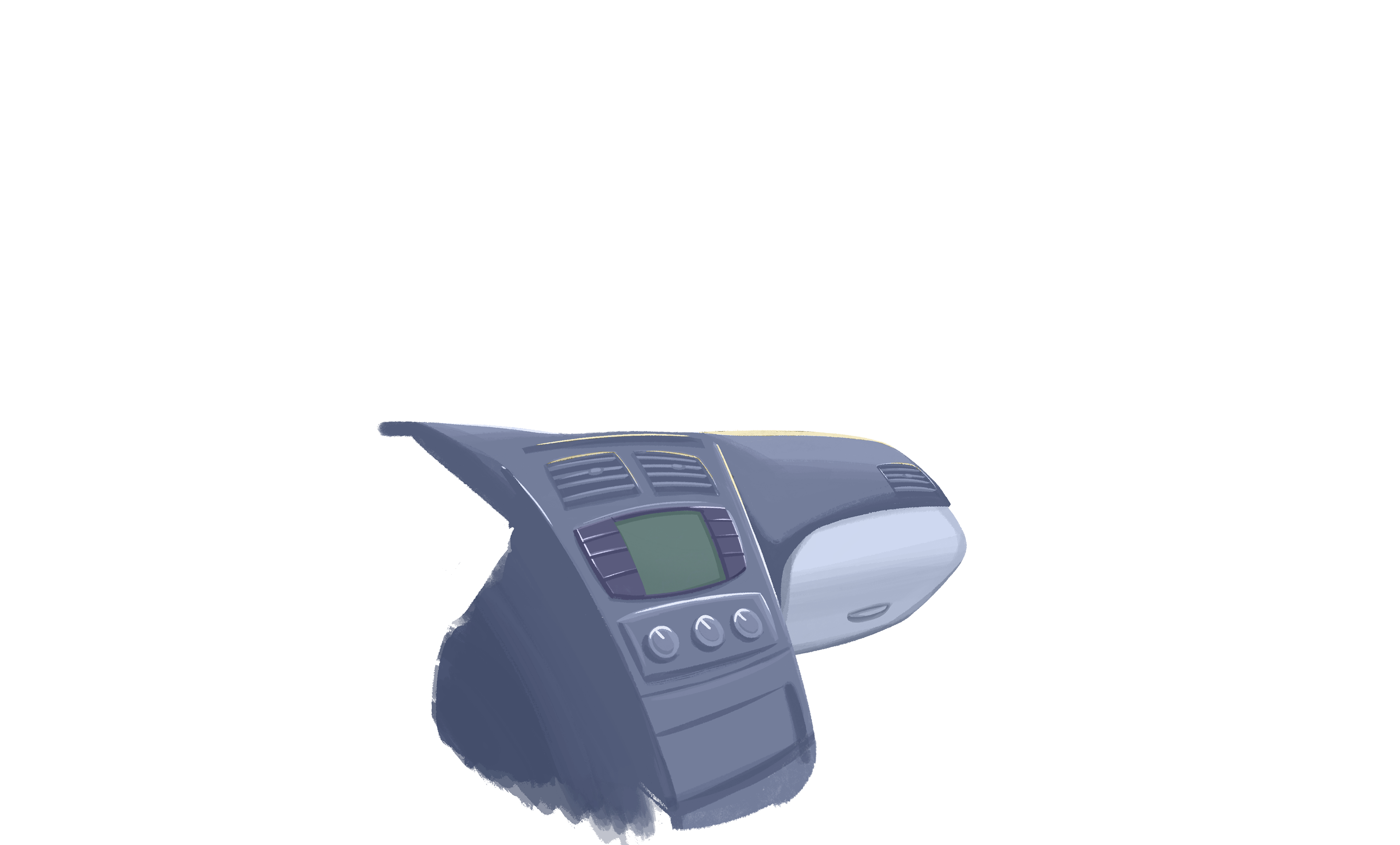 S46C Car Console Background With Radio