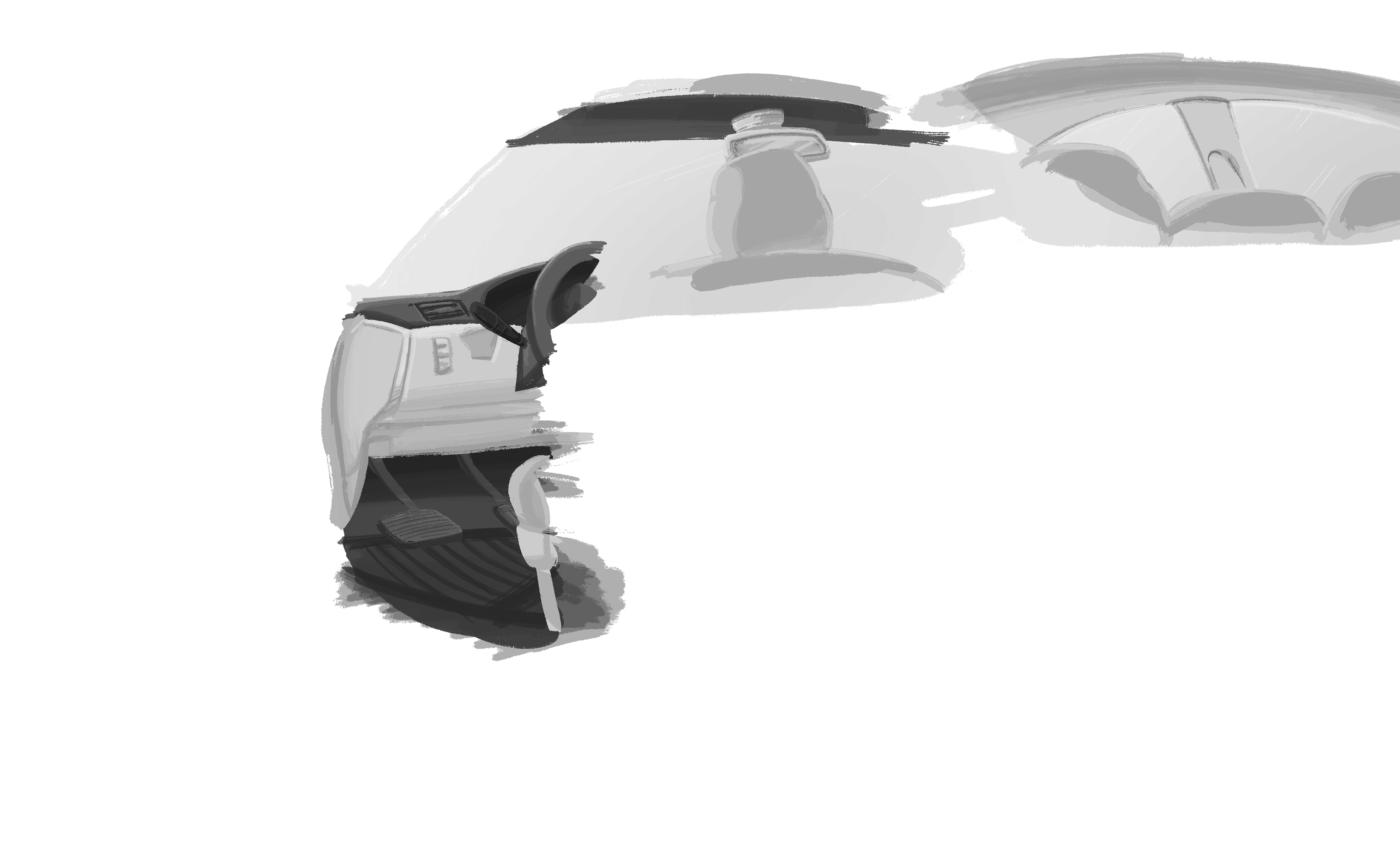 S21 Car Interior Receding Midline