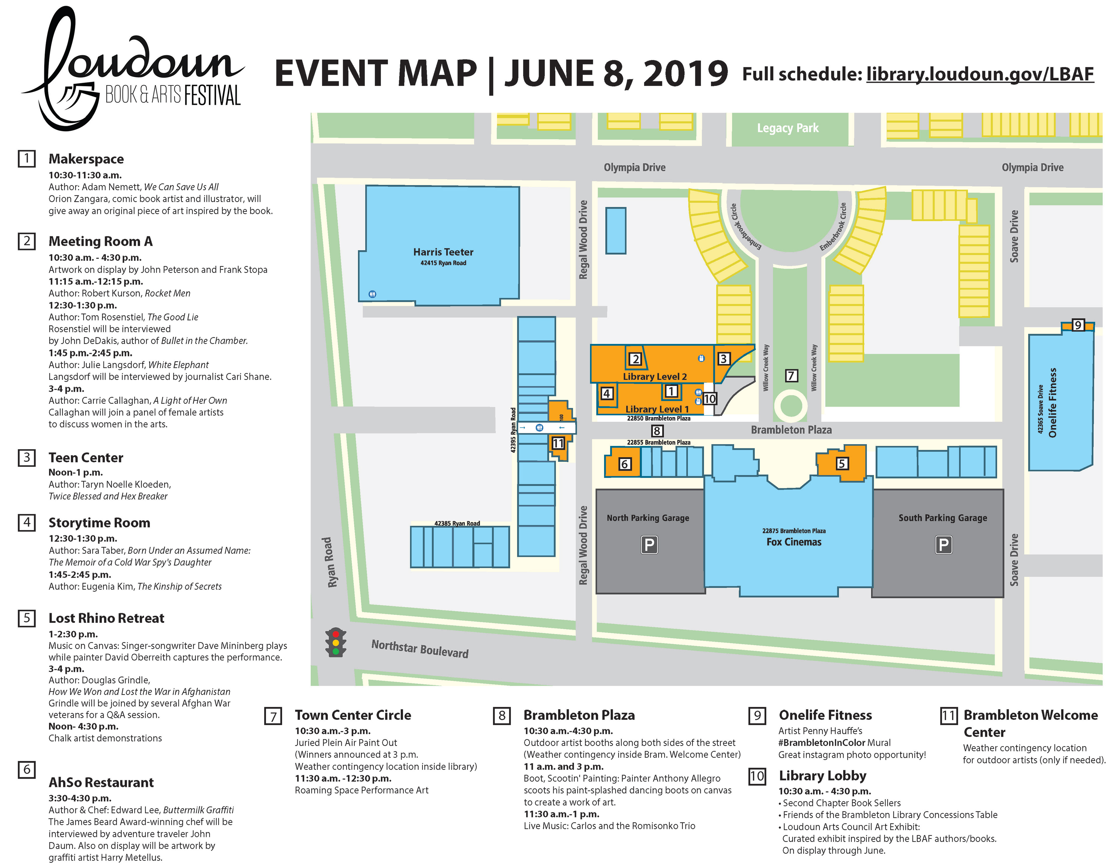 Festival Event Map designed by Lauren Malik Ludwig