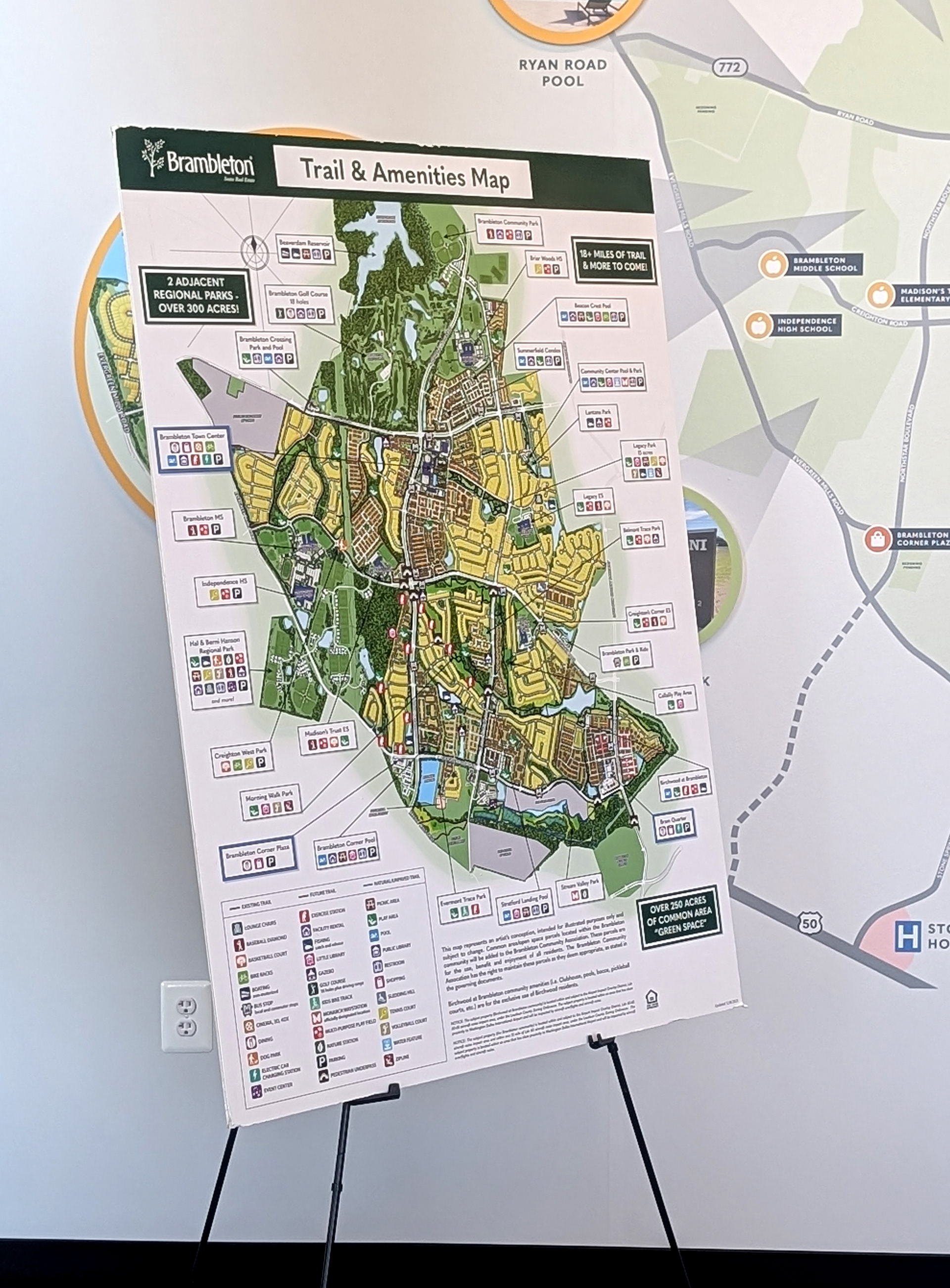 Trail and Amenities Map designed by Lauren Malik Ludwig