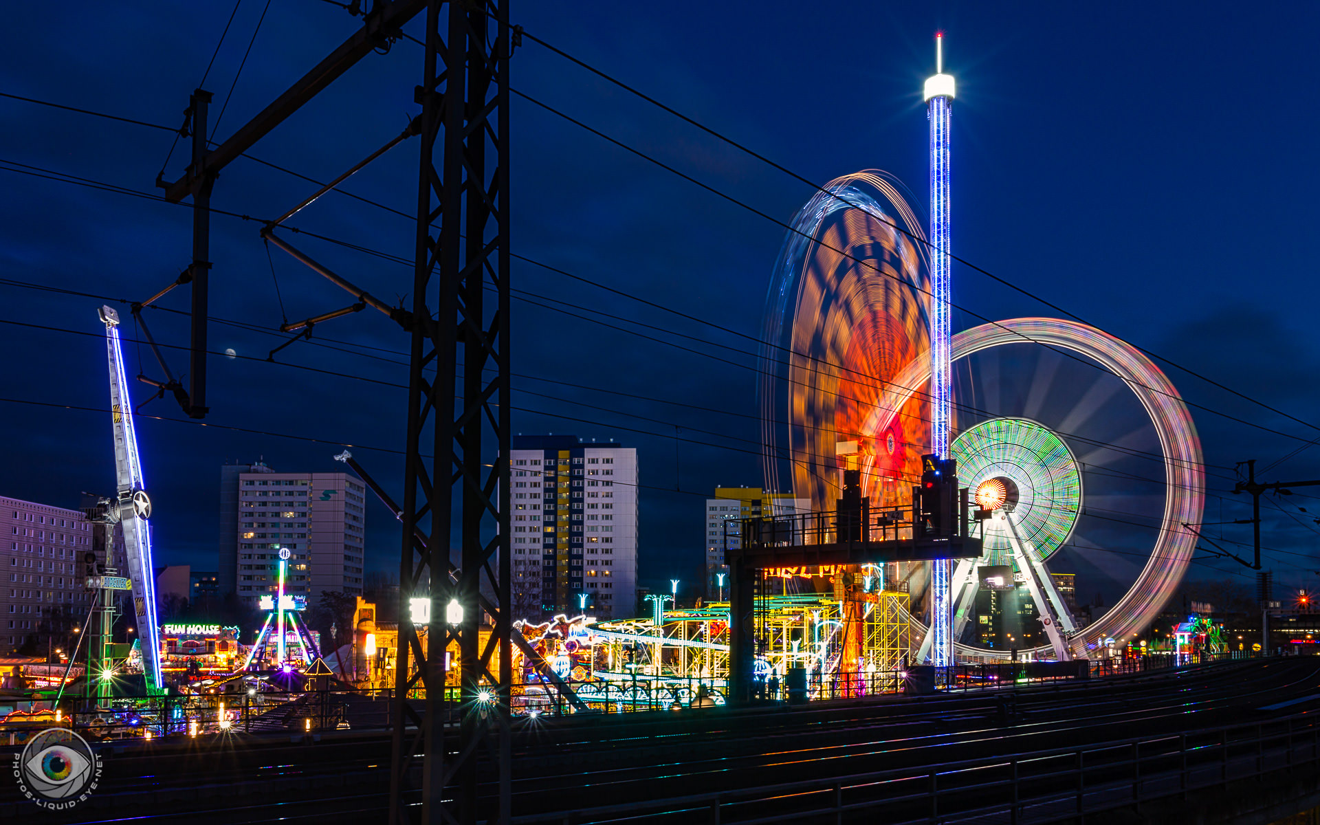 Big Wheels Turnin' - Long Exposure
