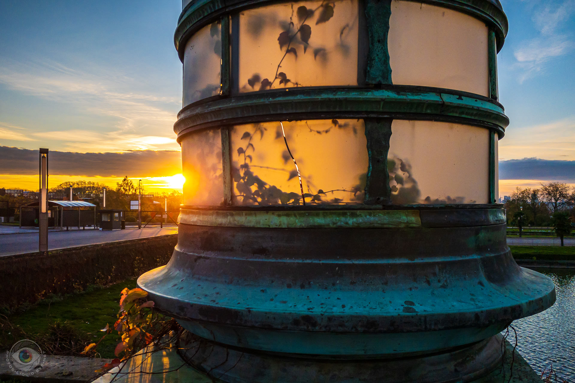 Outdoor Lamp Sunset