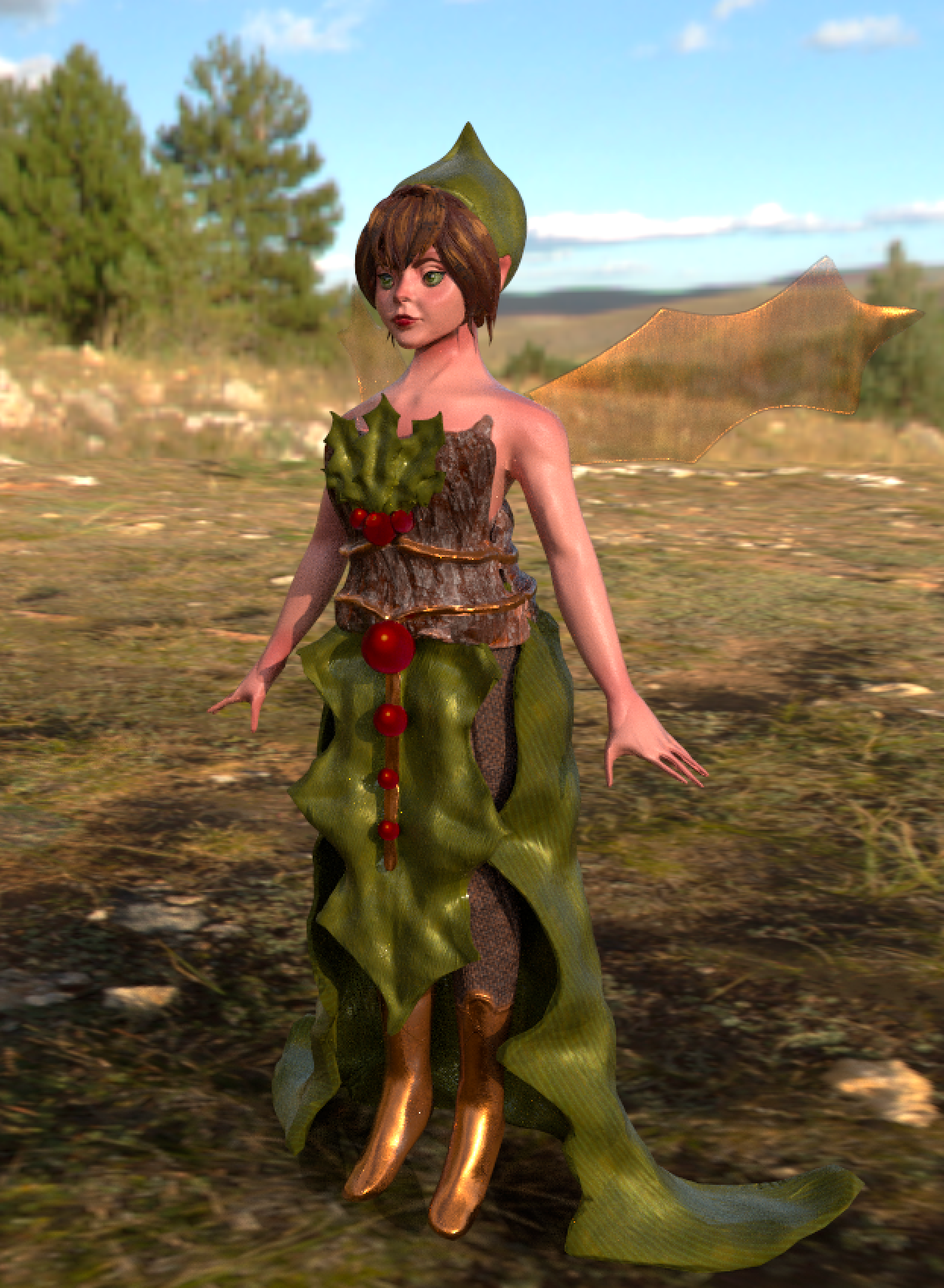 Holly Fairy High-Res Sculpt