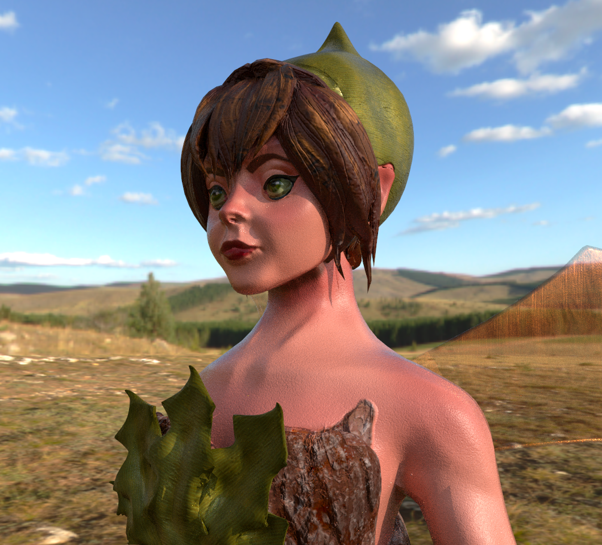 Holly Fairy Close-Up