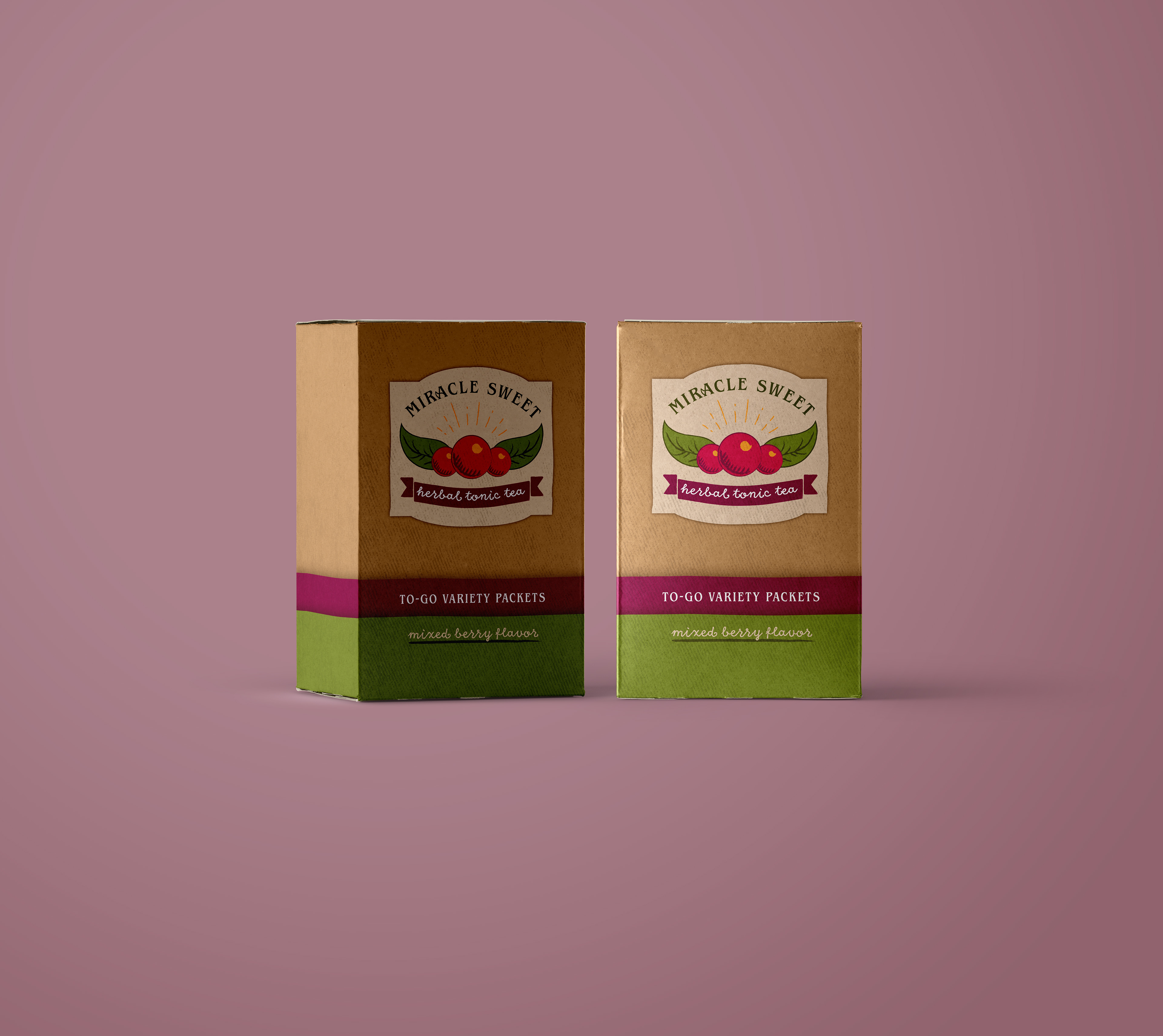 box of tea packets