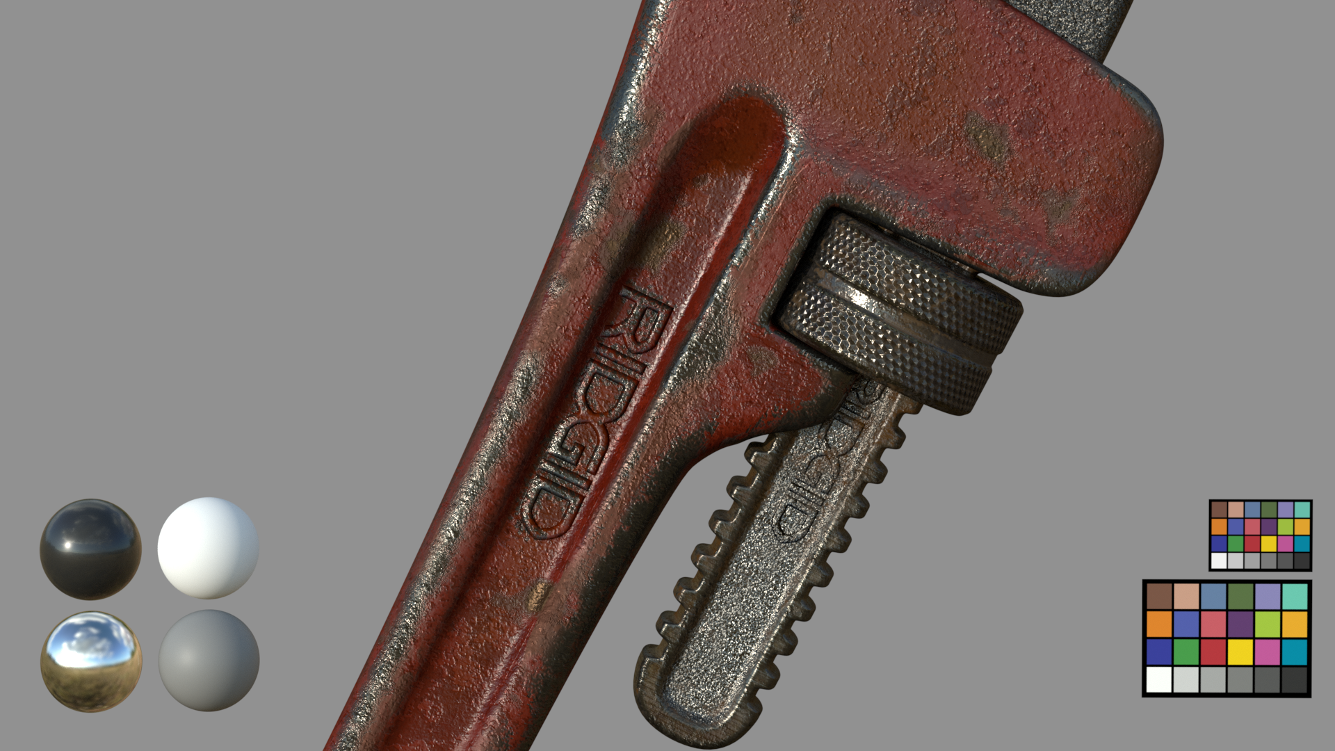 Metal Wrench - Substance Painter/Renderman