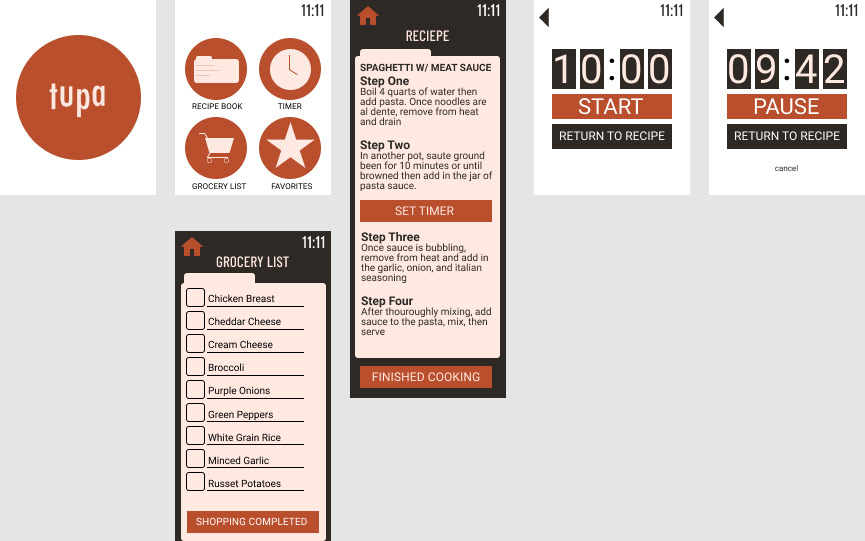 Final Apple Watch Wireframes