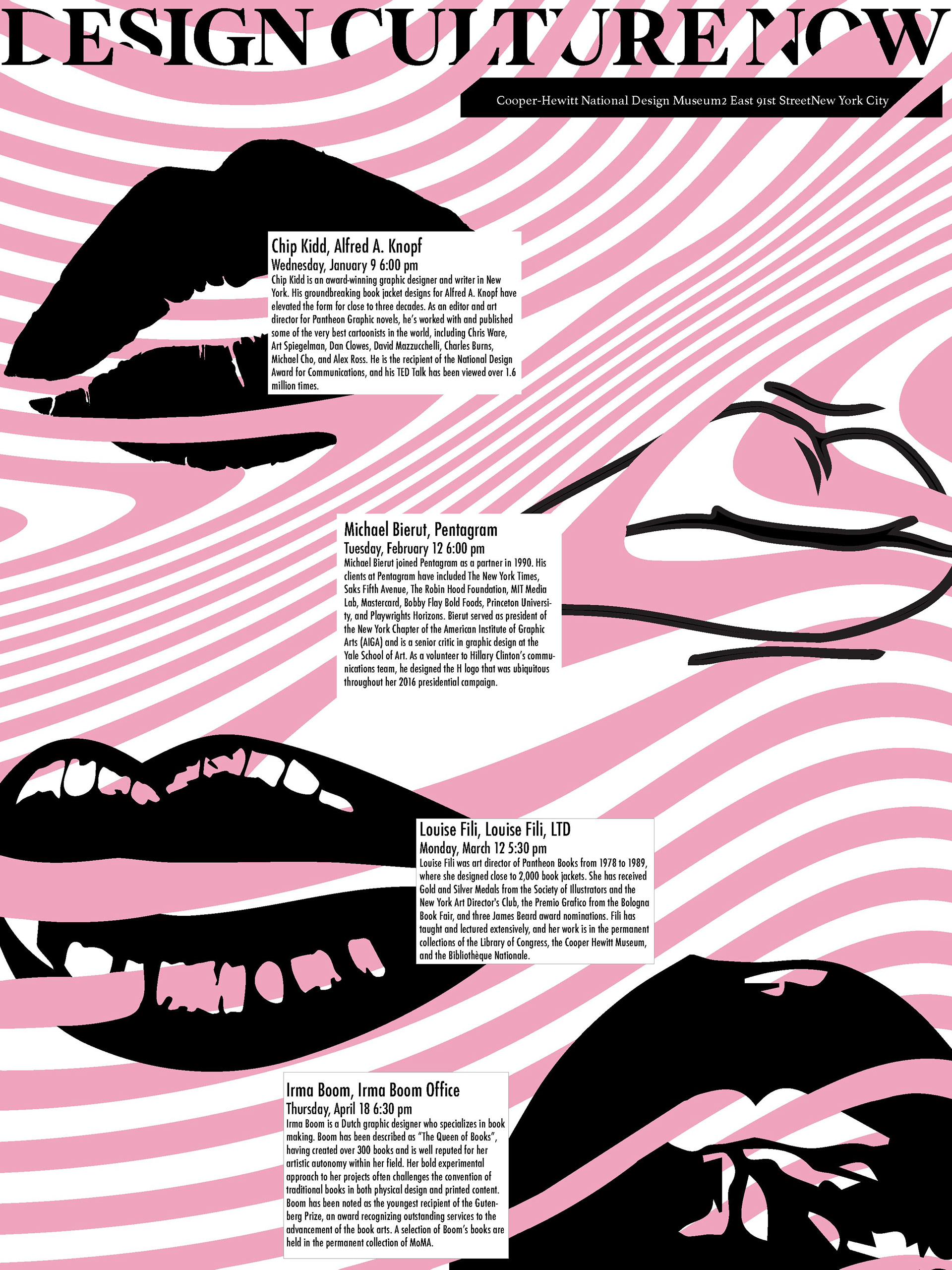 This was my second iteration of the Design Culture Now poster