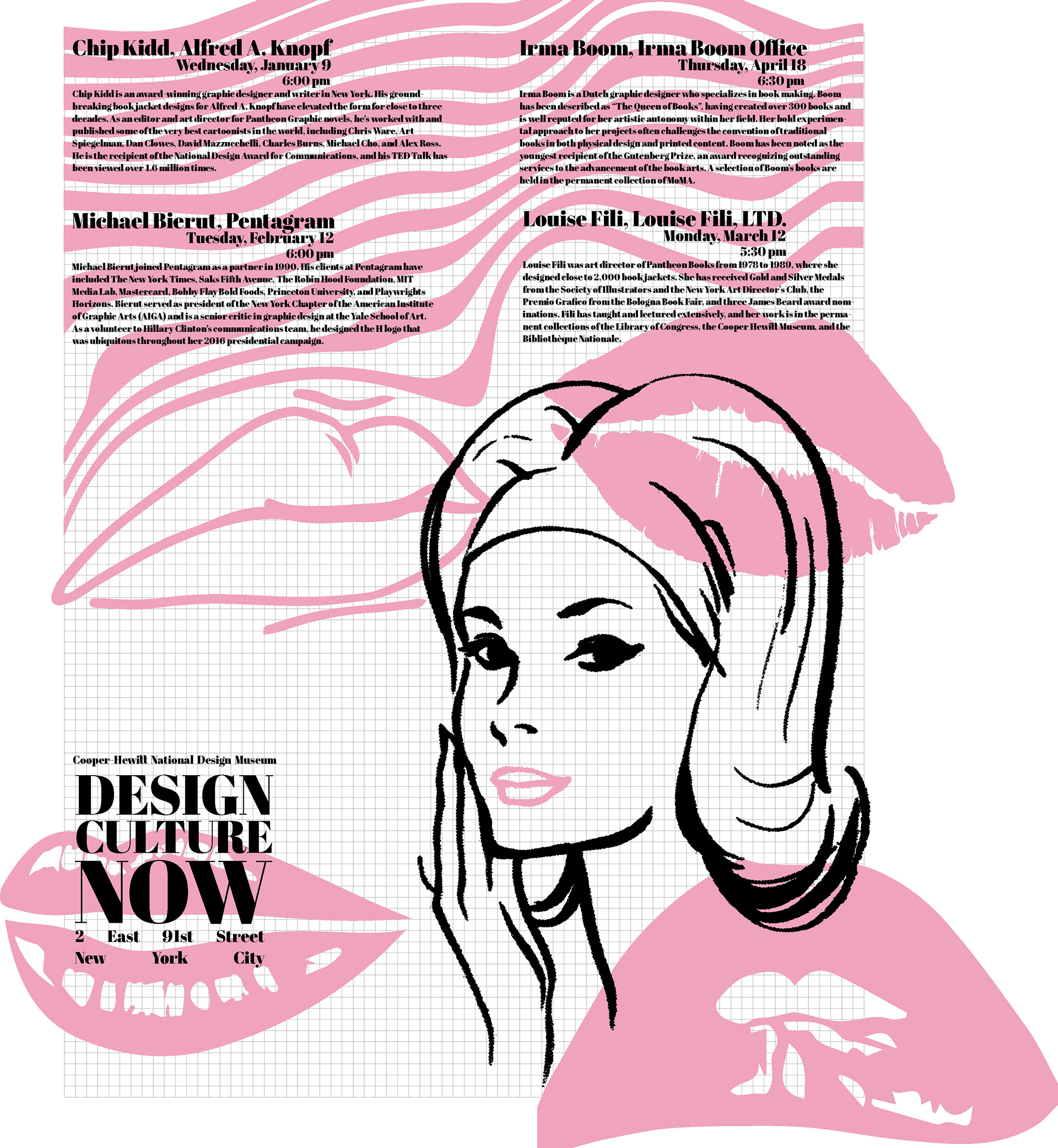 This was my first draft of the Design Culture Now poster.