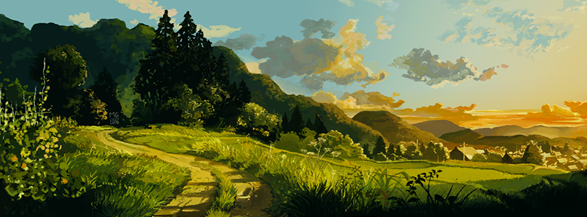 This is how I started studying Ghibli backgrounds