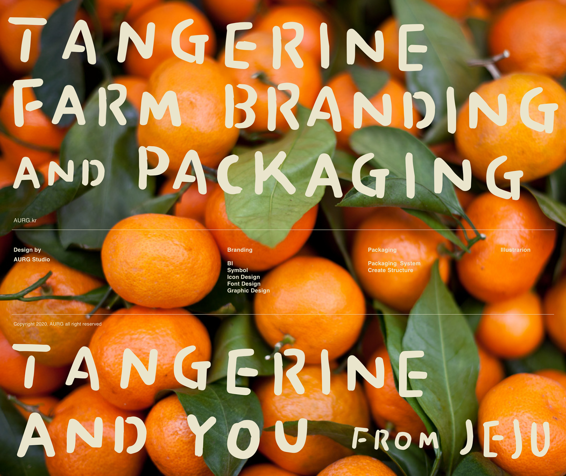 TANGERINE AND YOU Branding and packaging