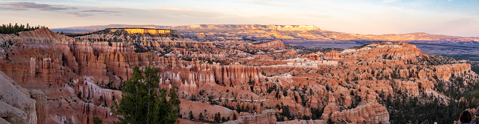 Bryce Canyon at sunset.