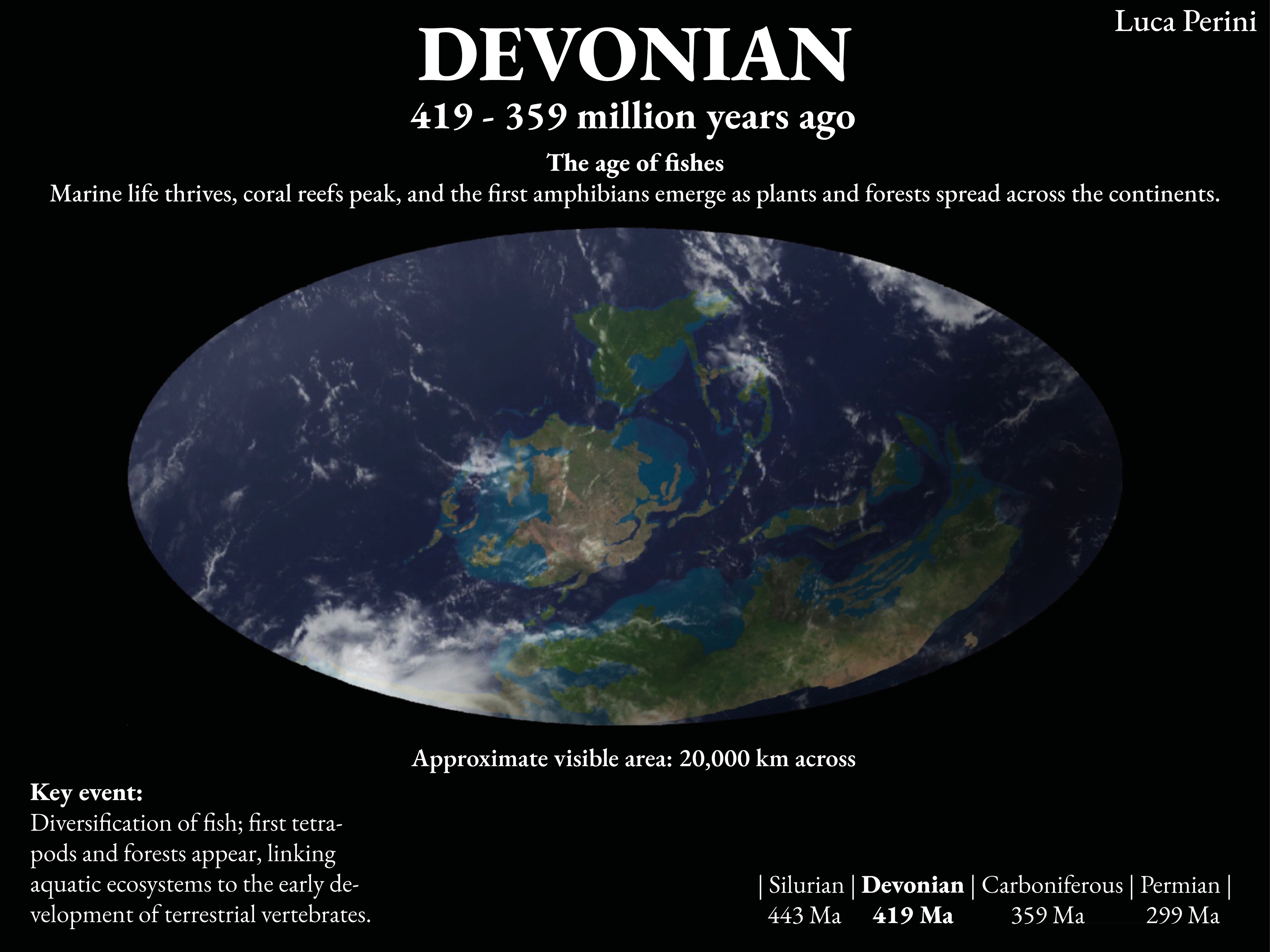 Devonian World Map