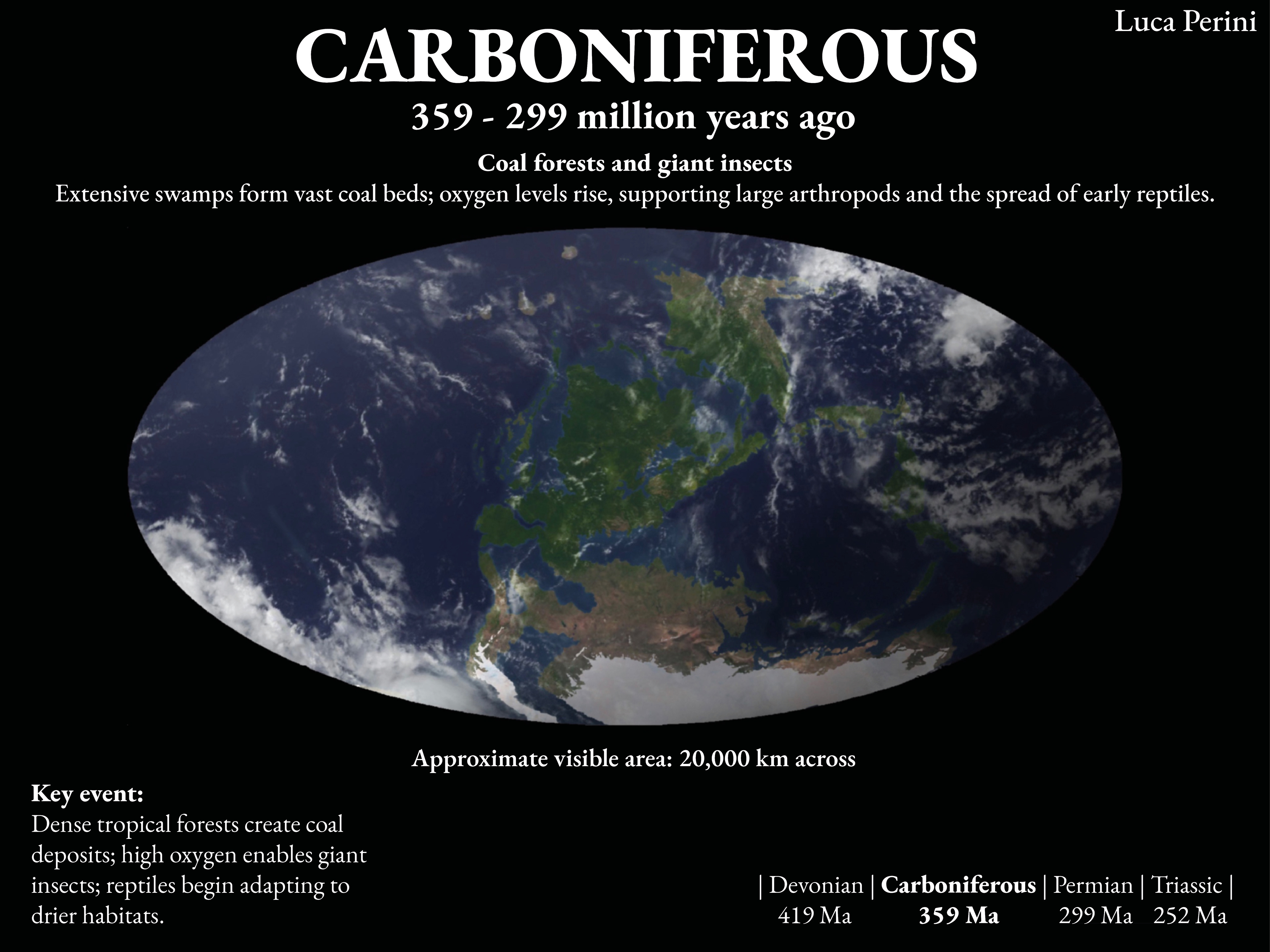 Carboniferous World Map