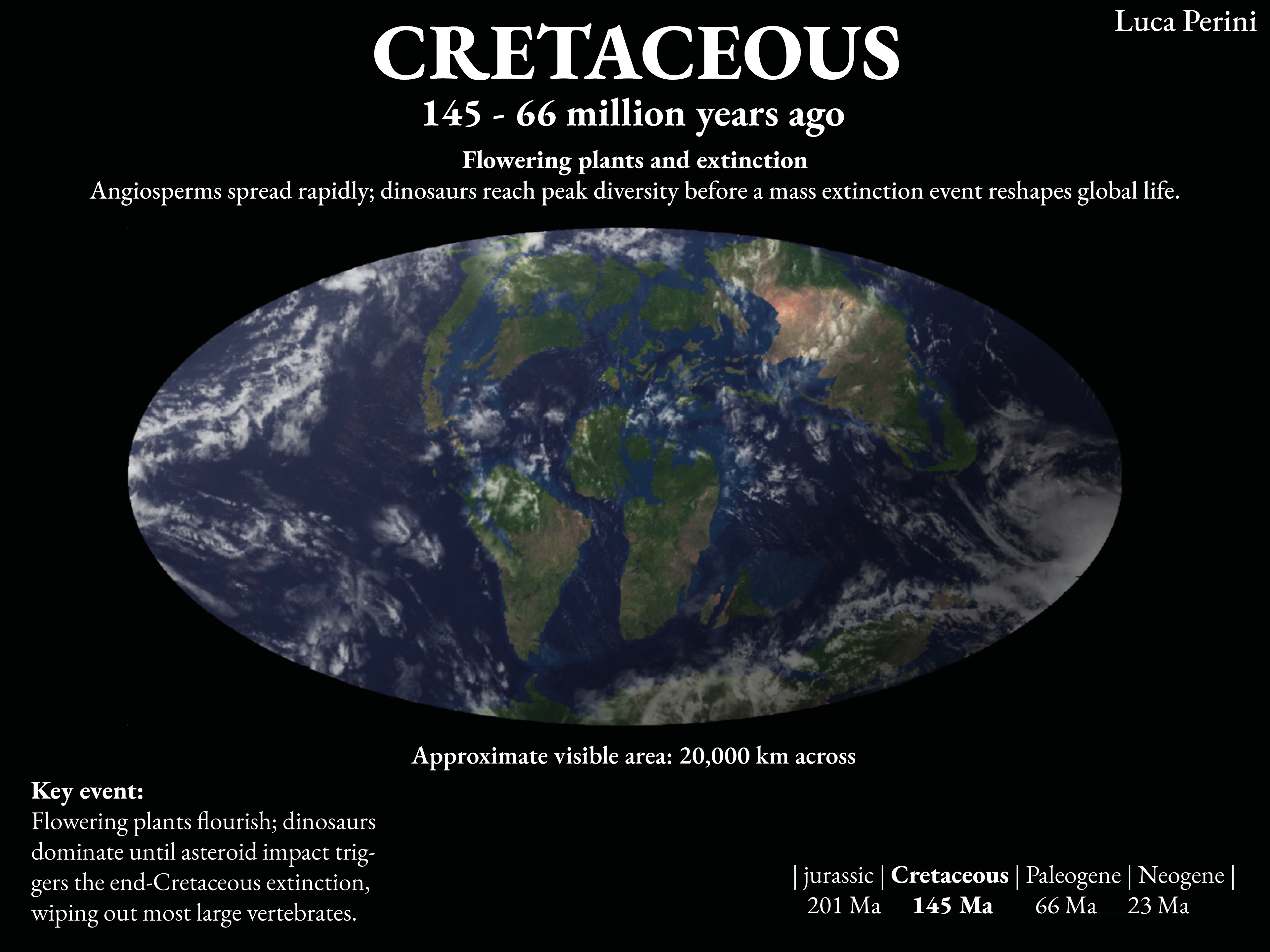 Cretaceous World Map