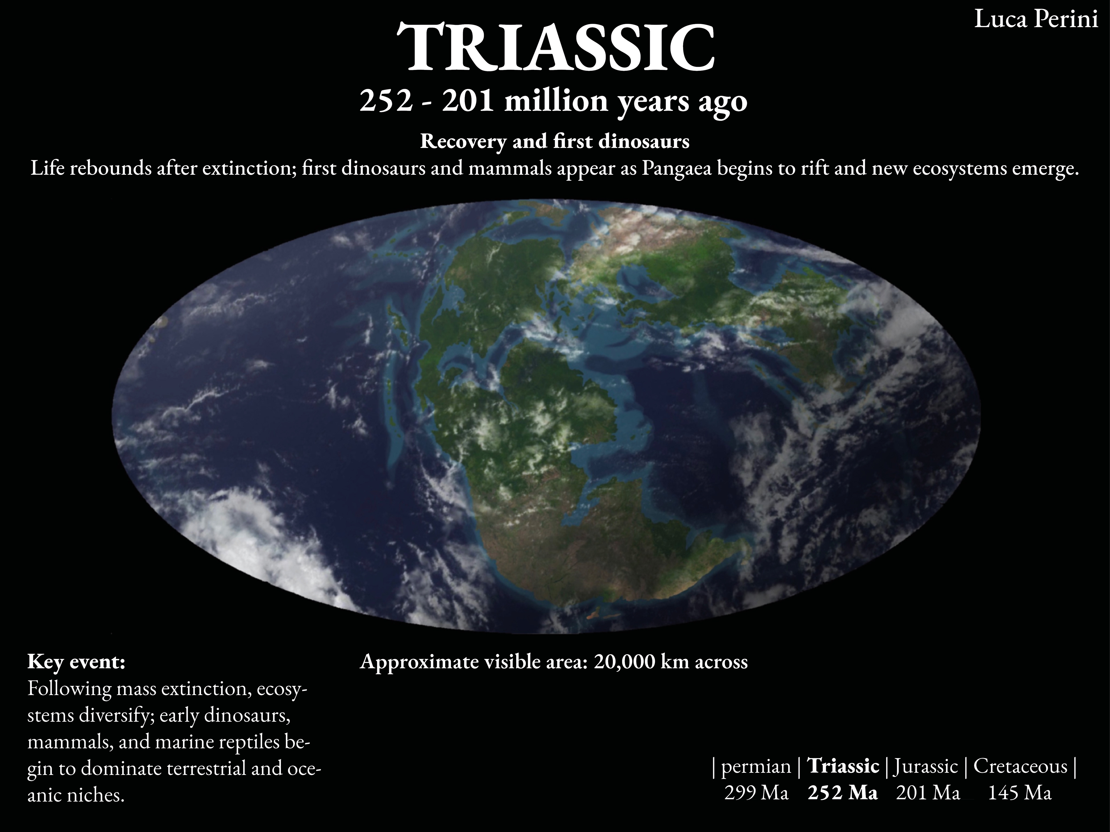 Triassic World Map