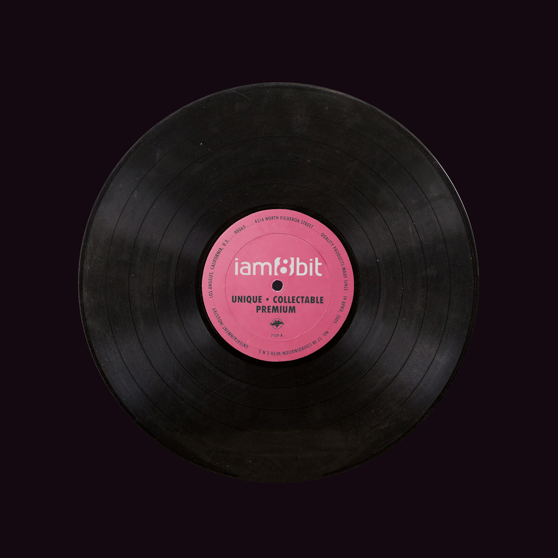 iam8bit vinyl record design - black