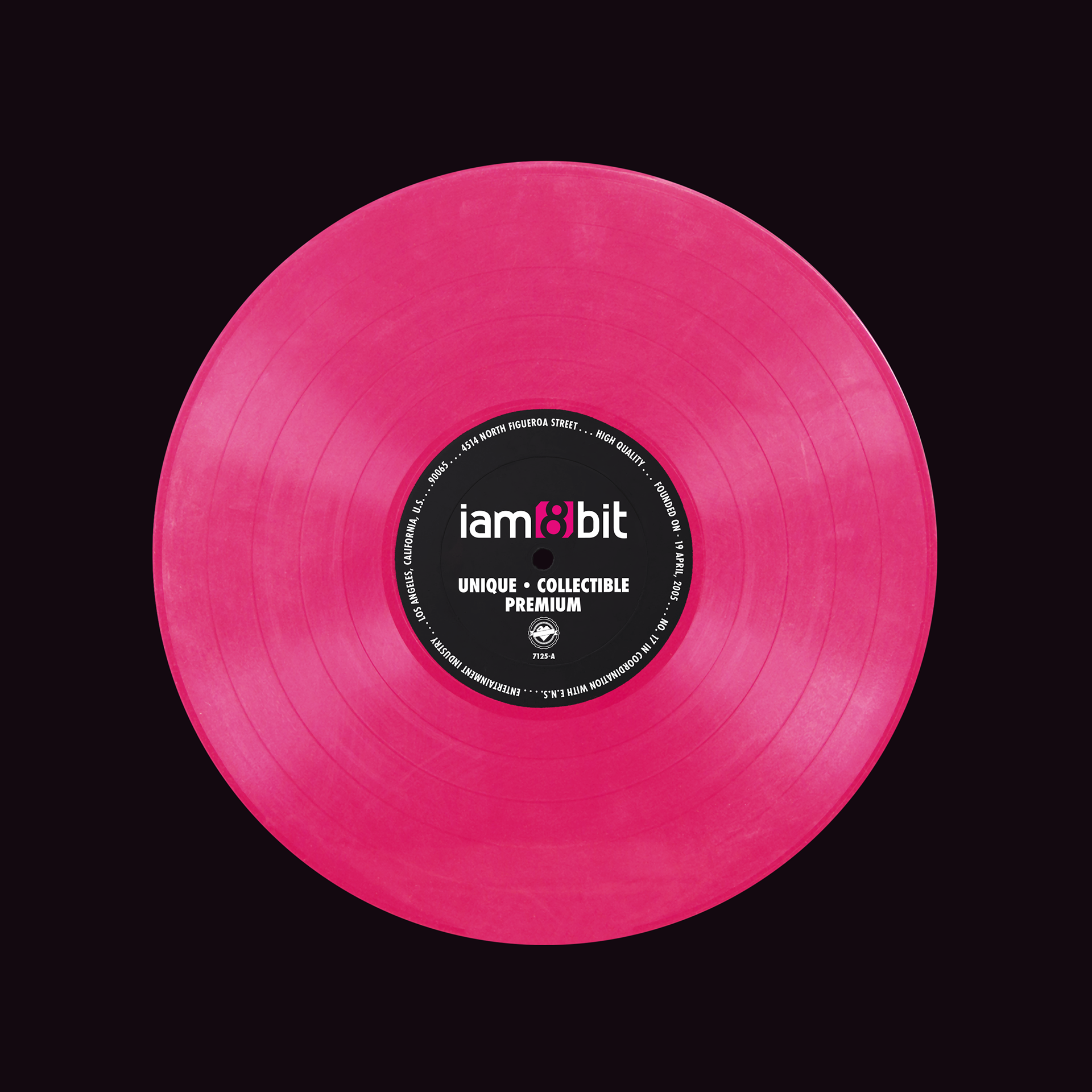 iam8bit vinyl record design - pink