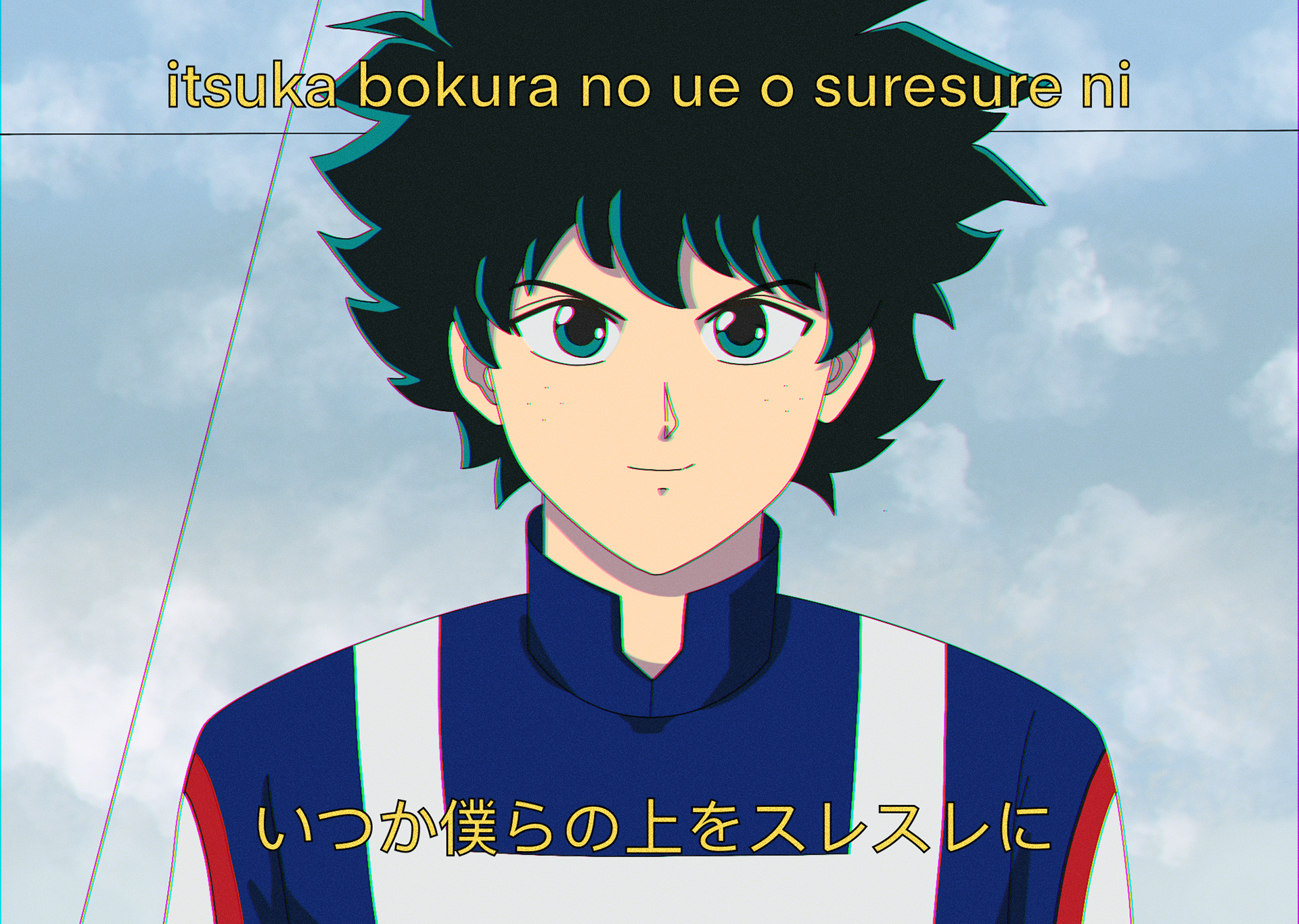 Deku (MHA) in 90s style