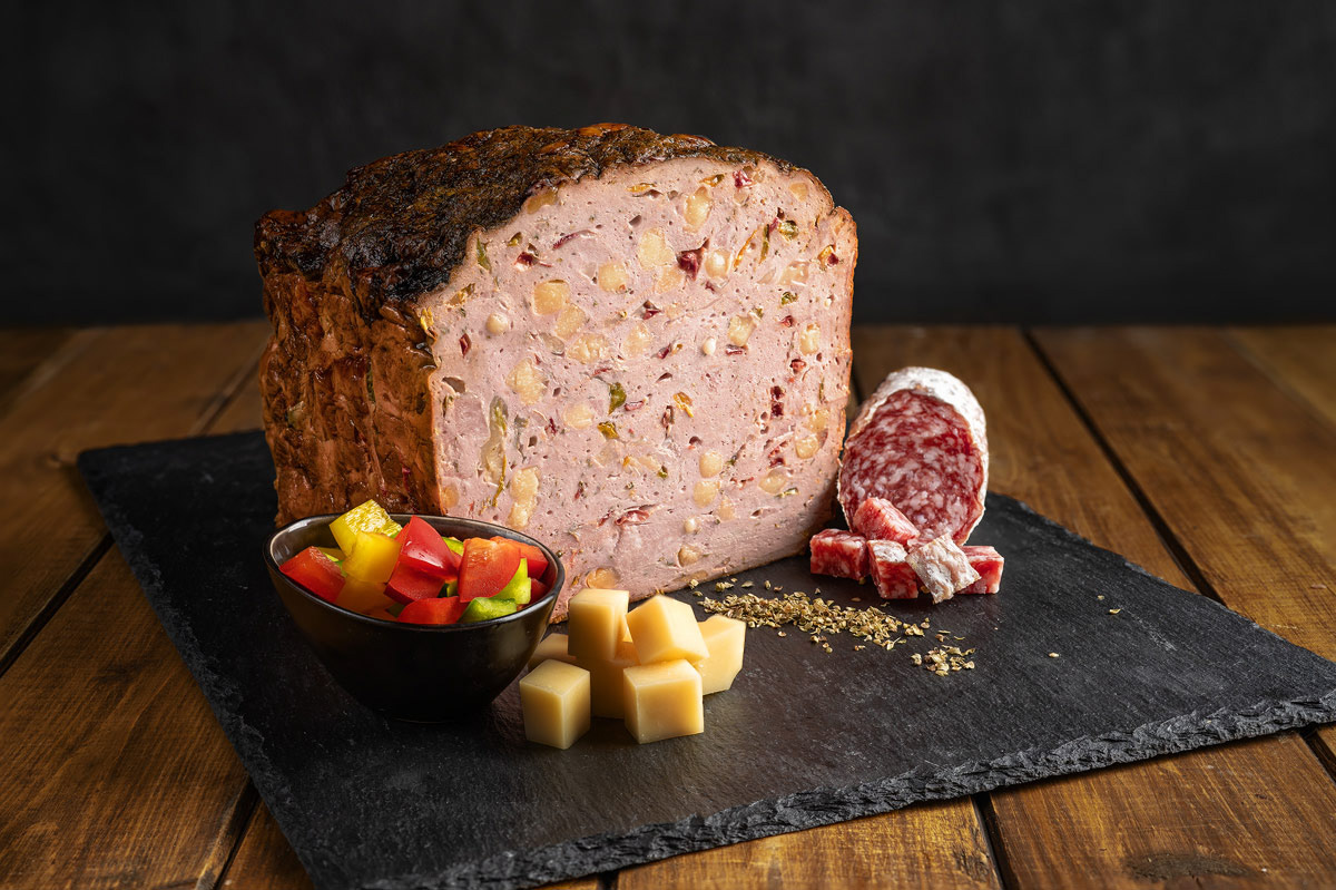 Rustic still life with Leberkas – a traditional Austrian touch