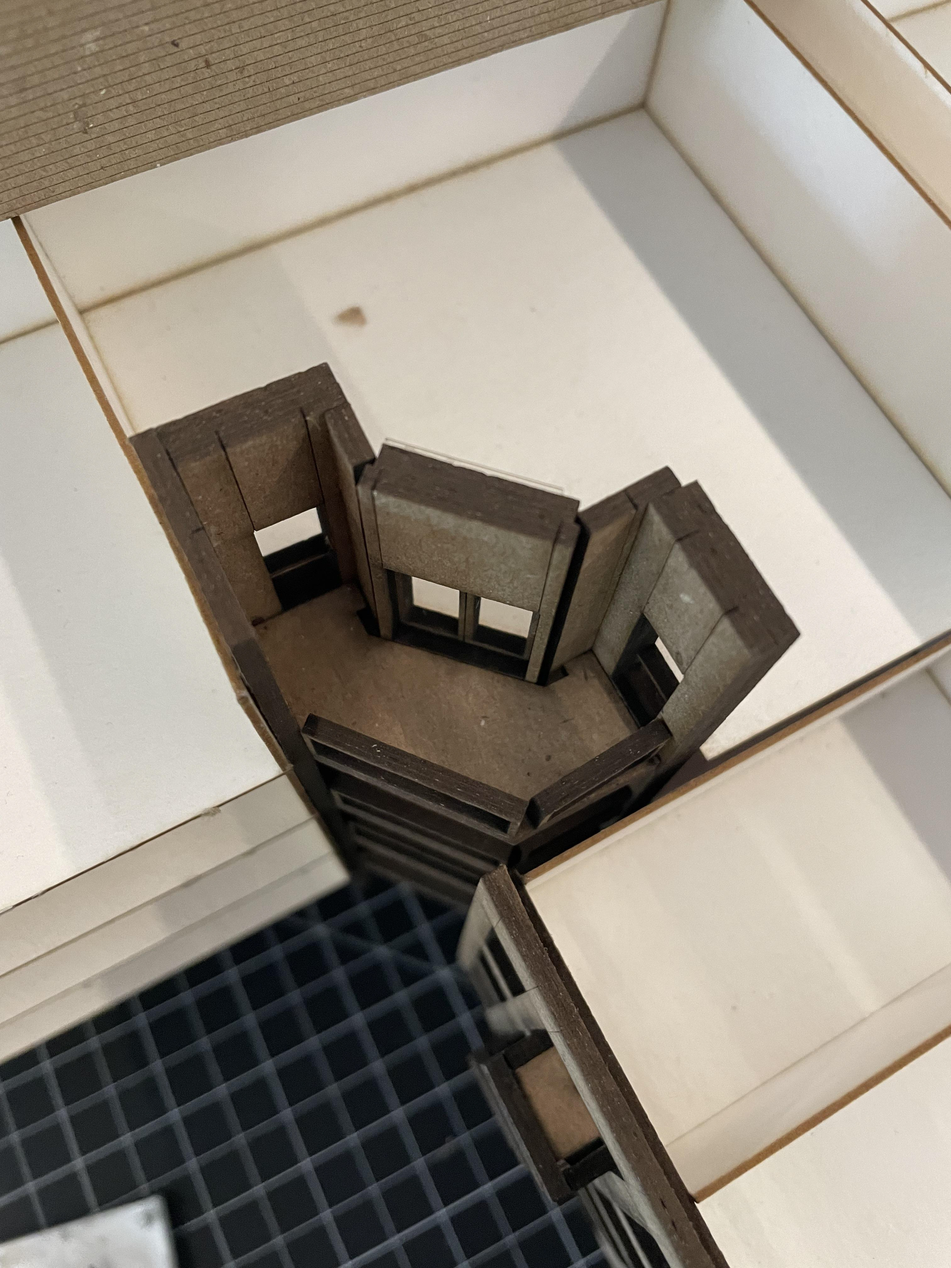 Final iteration of corner balcony piece.